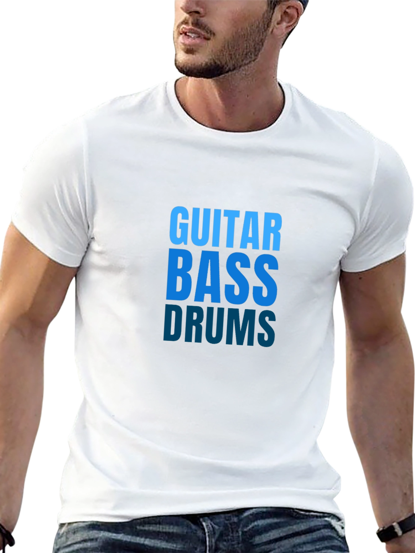 Guitar Bass Drums Music T-Shirt