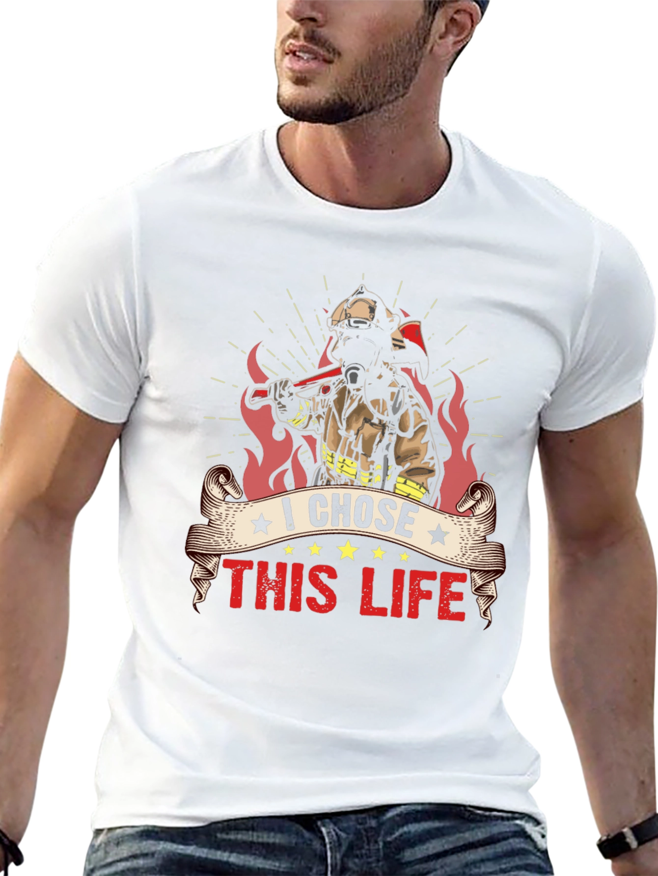 Firefighters Life Black T-Shirt