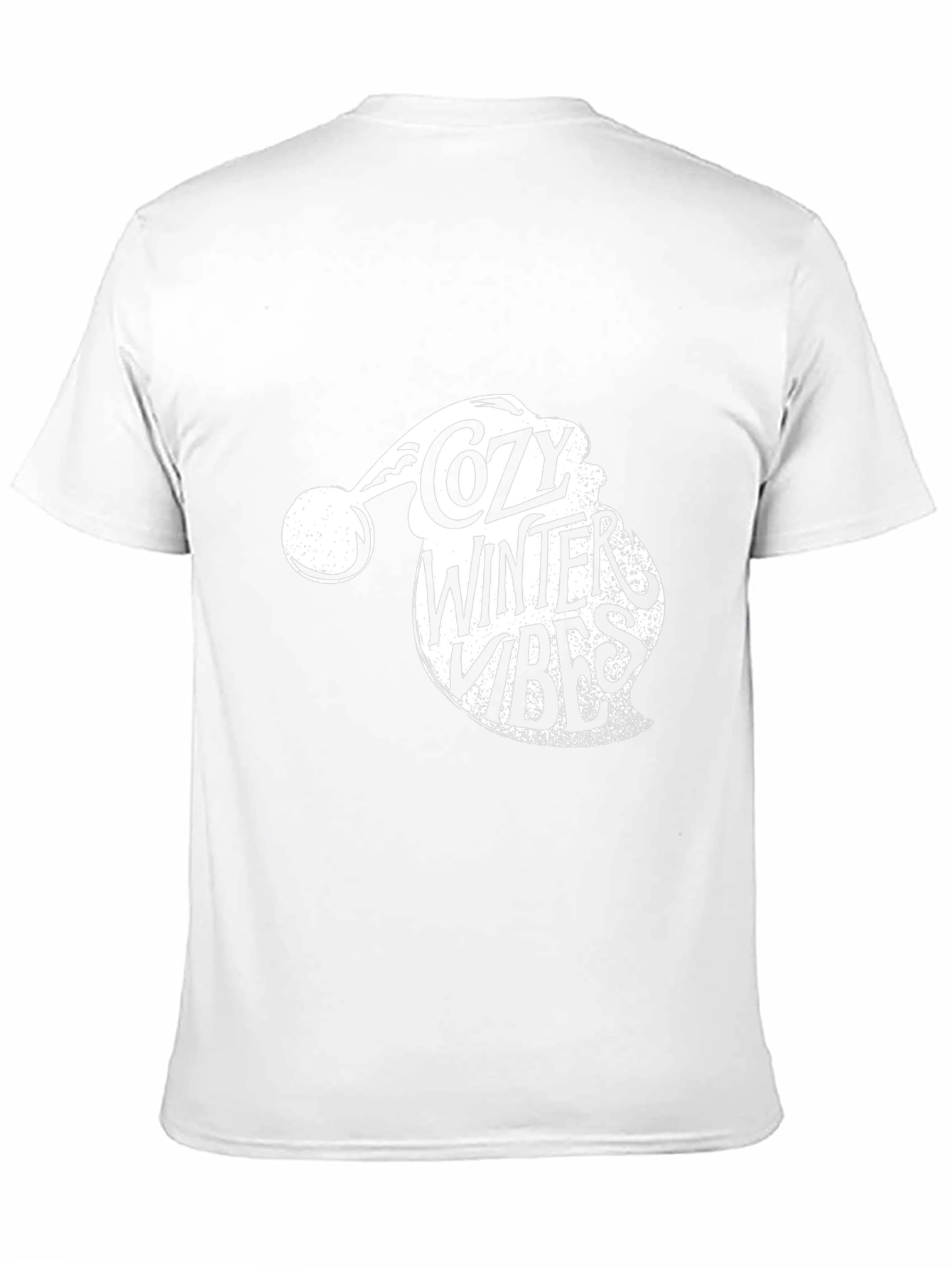Cozy Winter Vibes Santa Hat Graphic Tee
