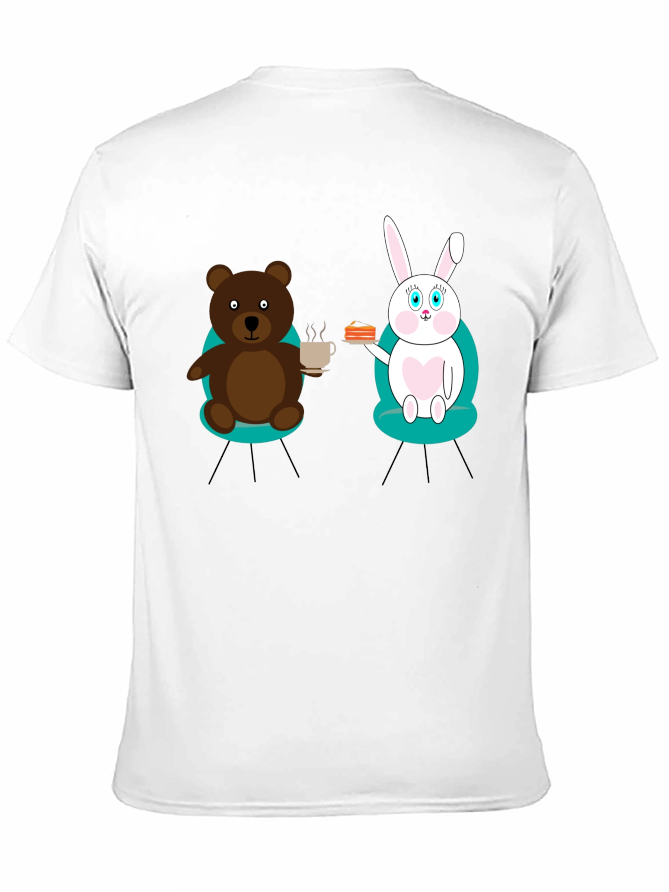 Bear & Bunny Tea Party Graphic Tee