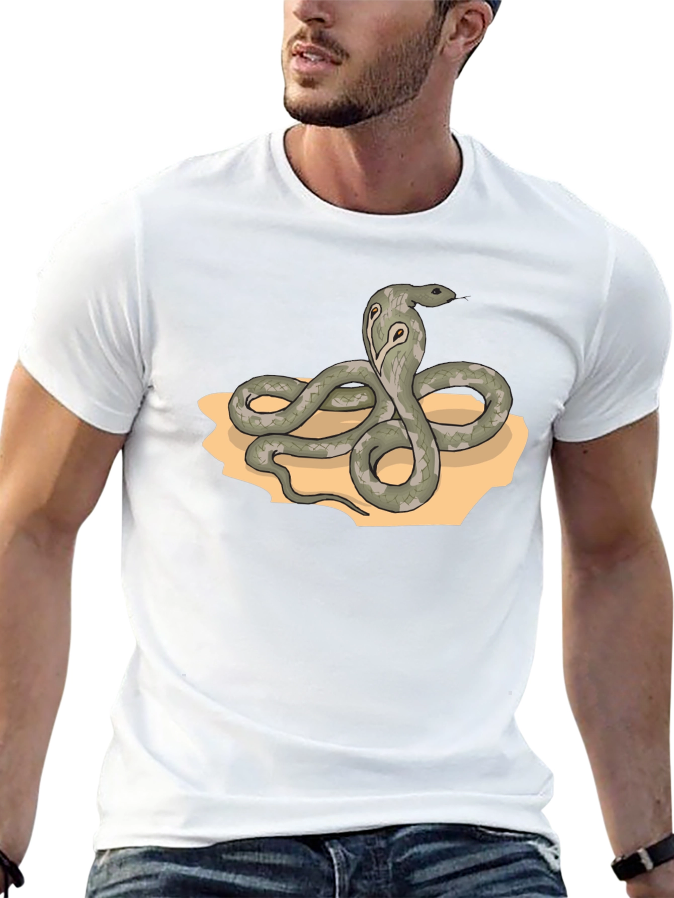 Cobra Graphic Tee - Mens Black Snake T-Shirt