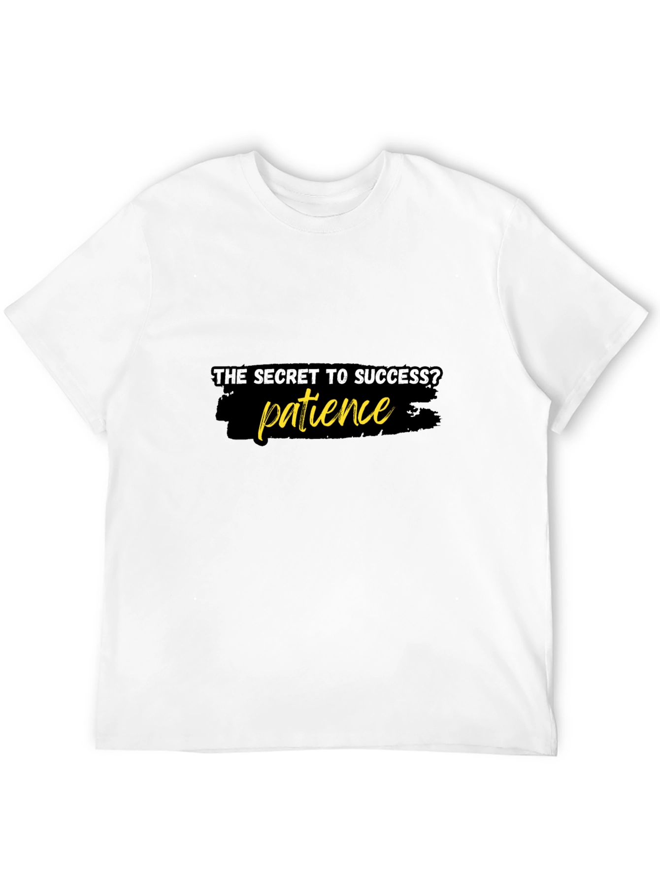 Patience is the Key T-Shirt - Stylish Black Tee