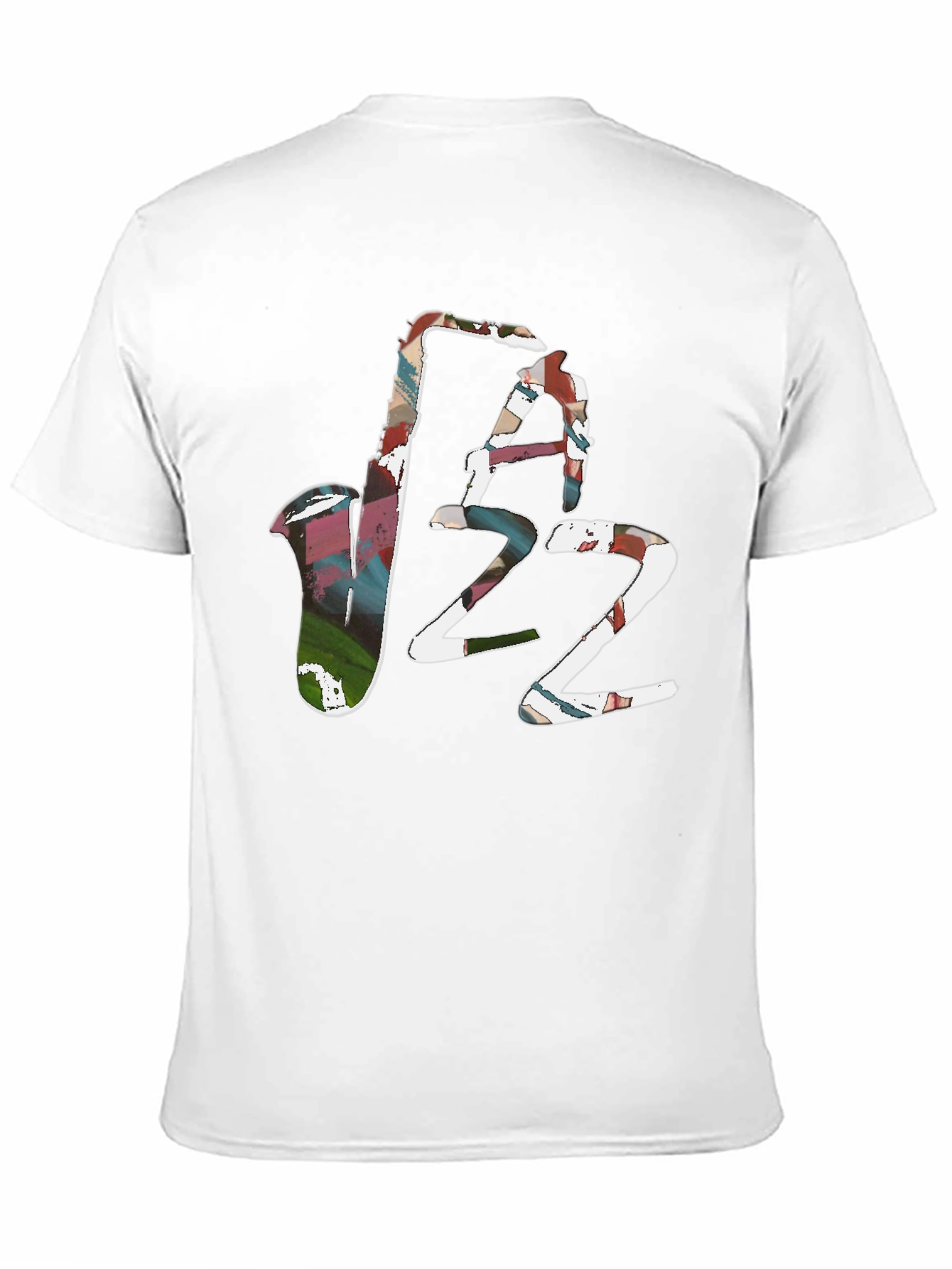 Abstract Jazz Graphic Tee - Black