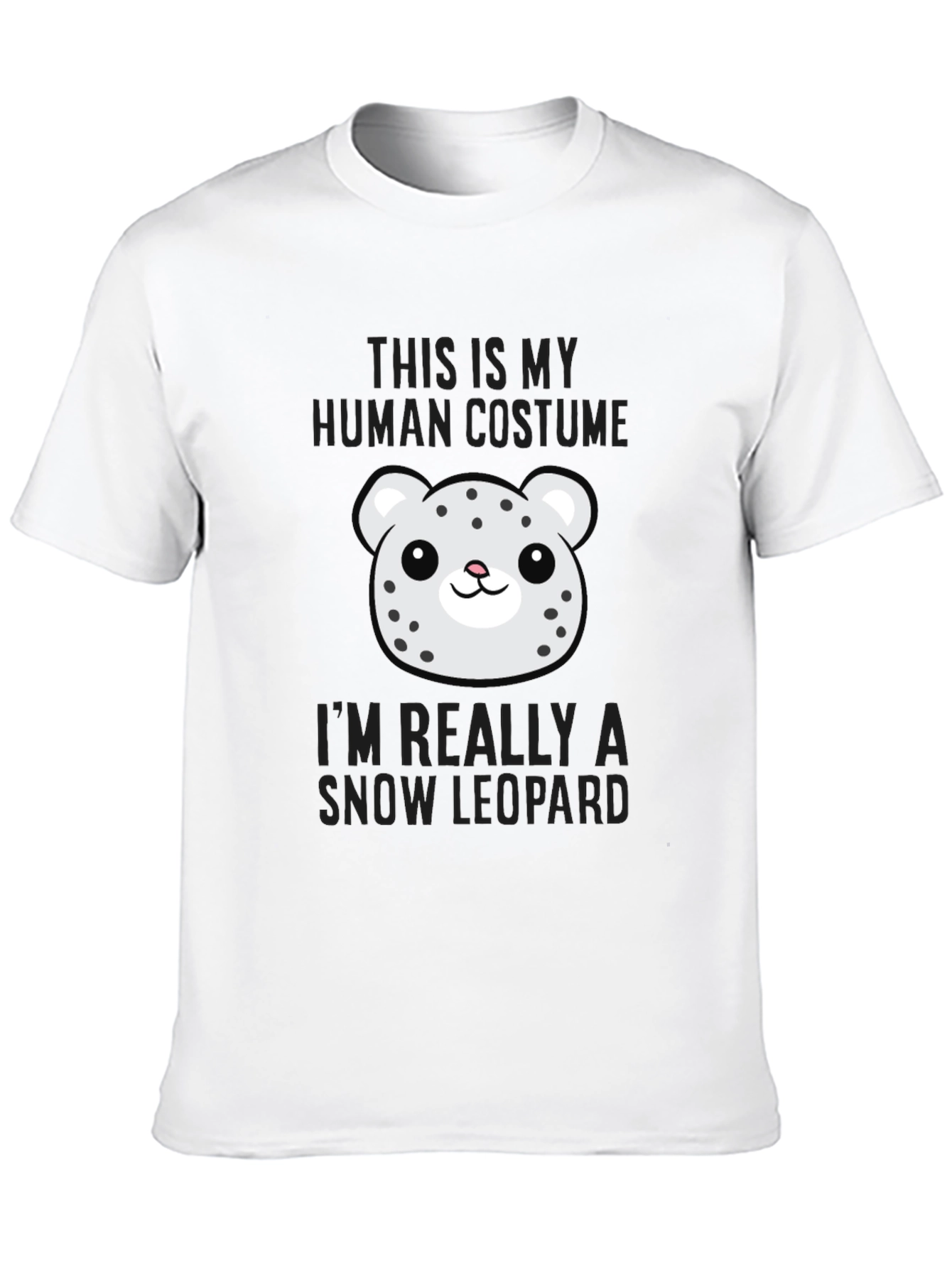 Human Costume Snow Leopard Graphic T-Shirt