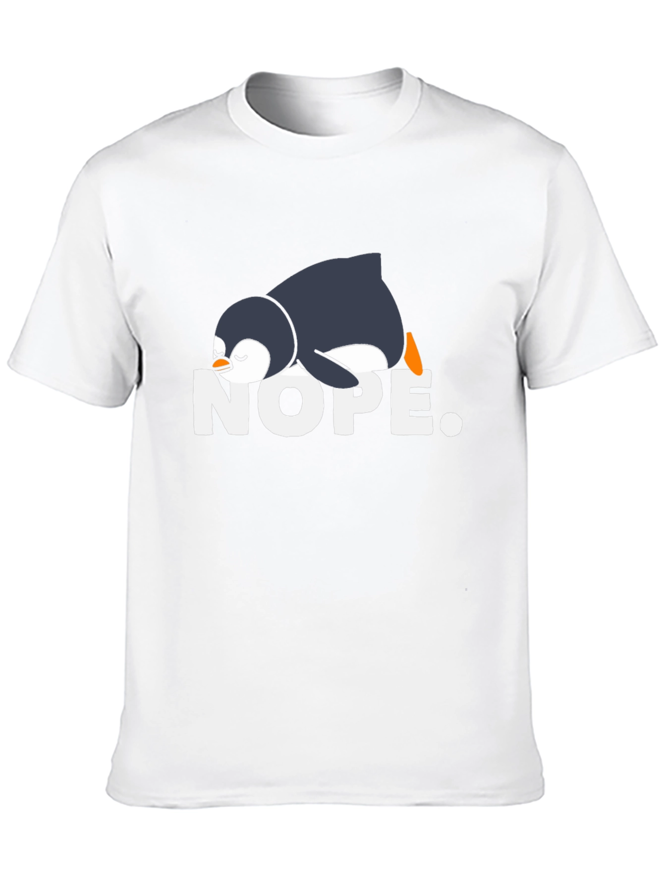 Nope Penguin Tee - Funny Graphic T-Shirt