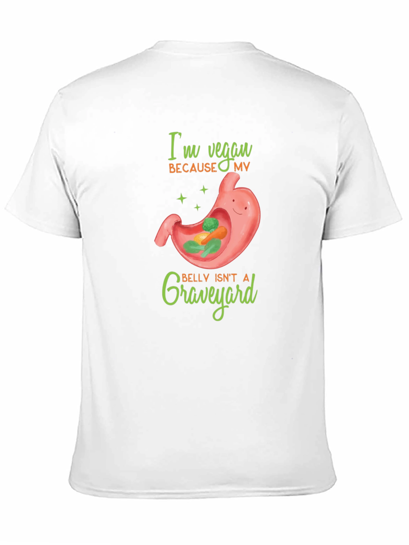 Vegan T-Shirt: Belly Isnt A Graveyard Graphic Tee
