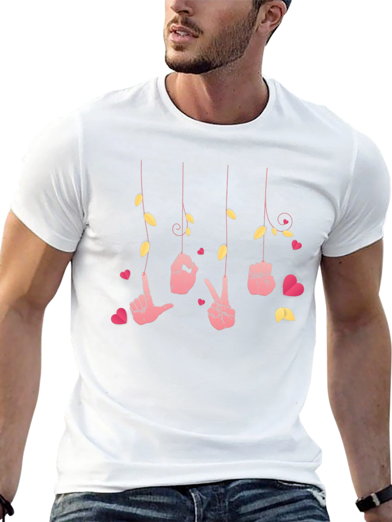 Love Sign Language T-Shirt - Heart Design