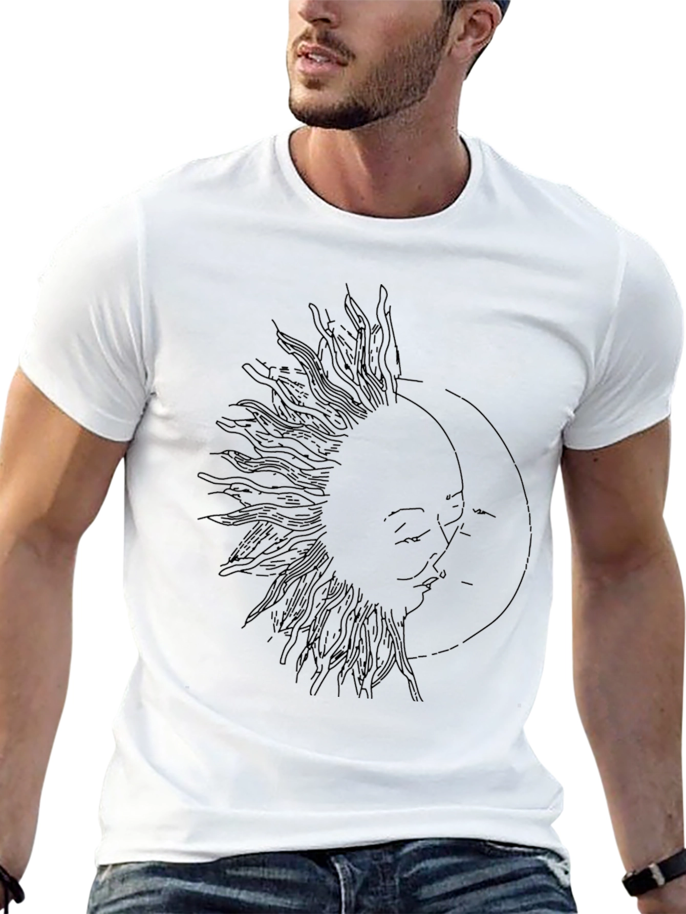 Sun and Moon Graphic T-Shirt