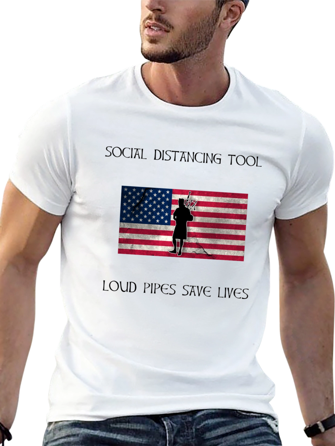 Social Distancing Loud Pipes T-Shirt