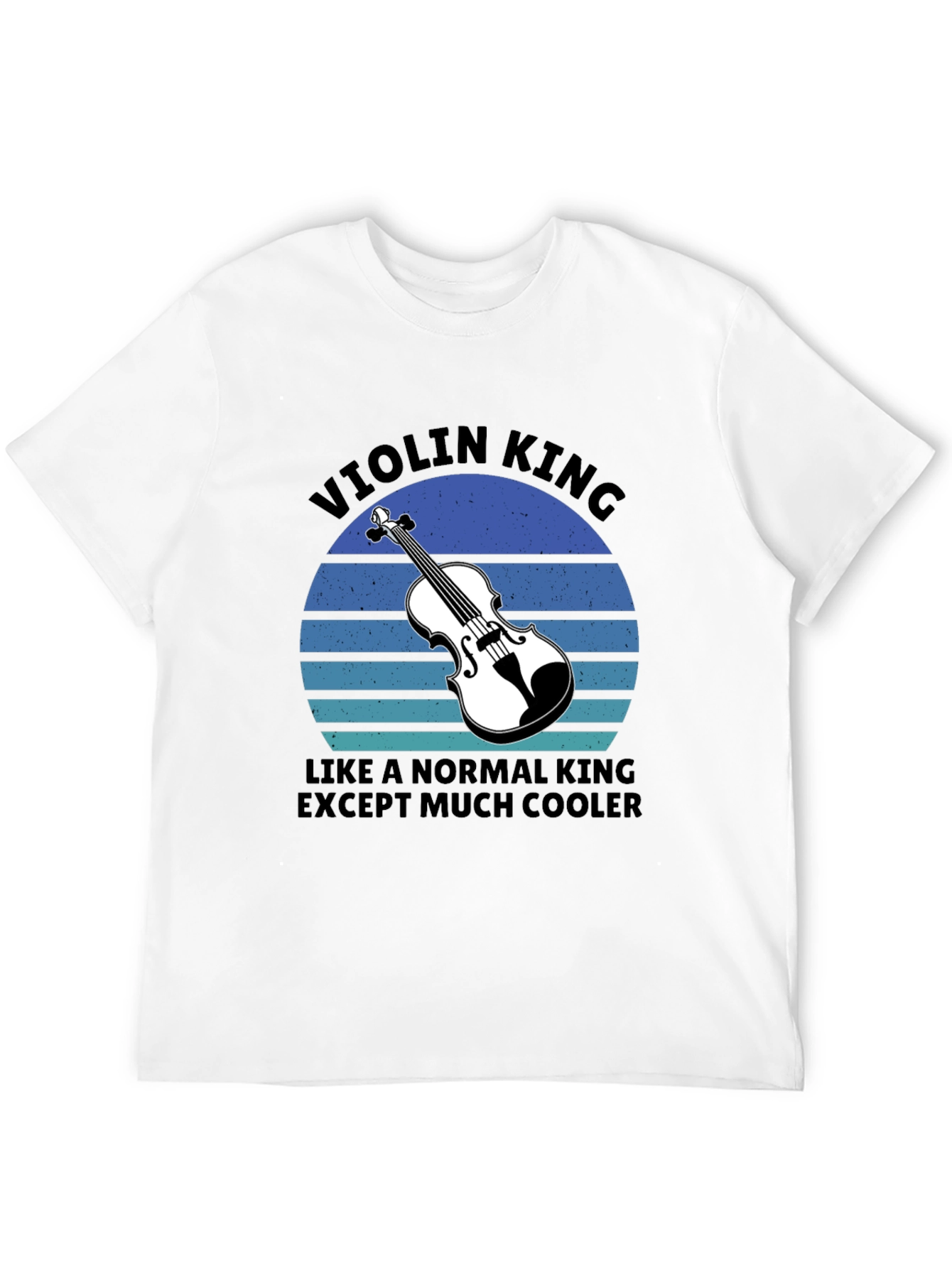 Violin King T-Shirt - Cool Musician Tee