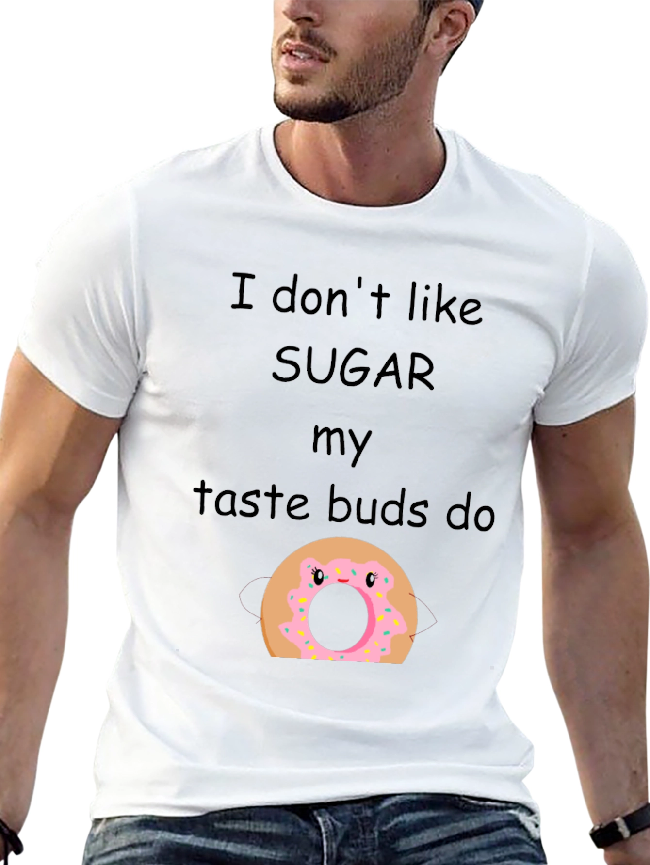 Funny Donut T-Shirt - I Dont Like Sugar