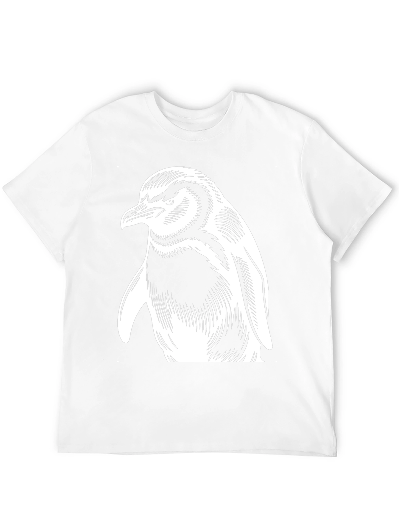 Penguin Graphic Tee - Cool Black Cotton T-Shirt