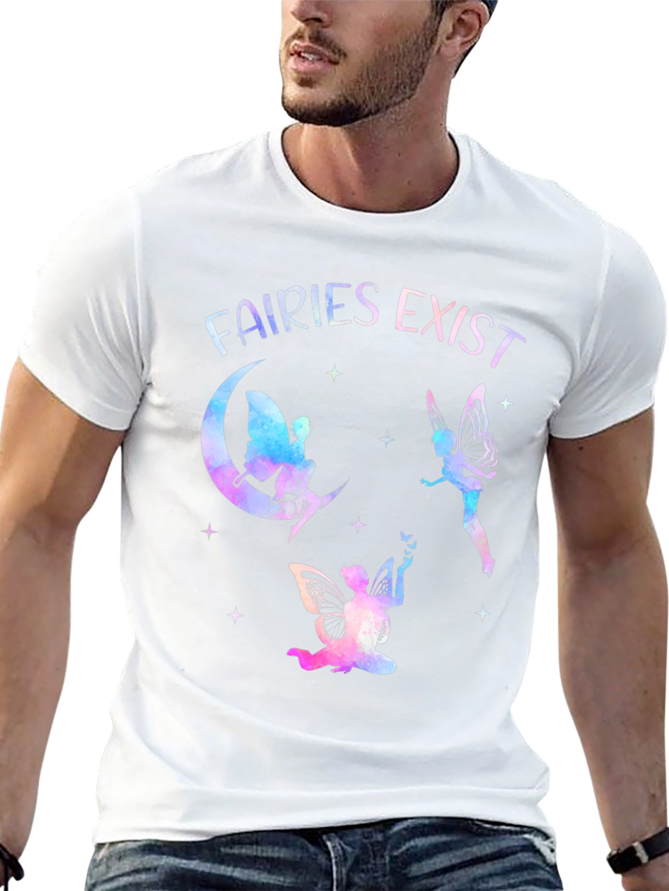 Fairies Exist Graphic Tee - Unique Fantasy Shirt