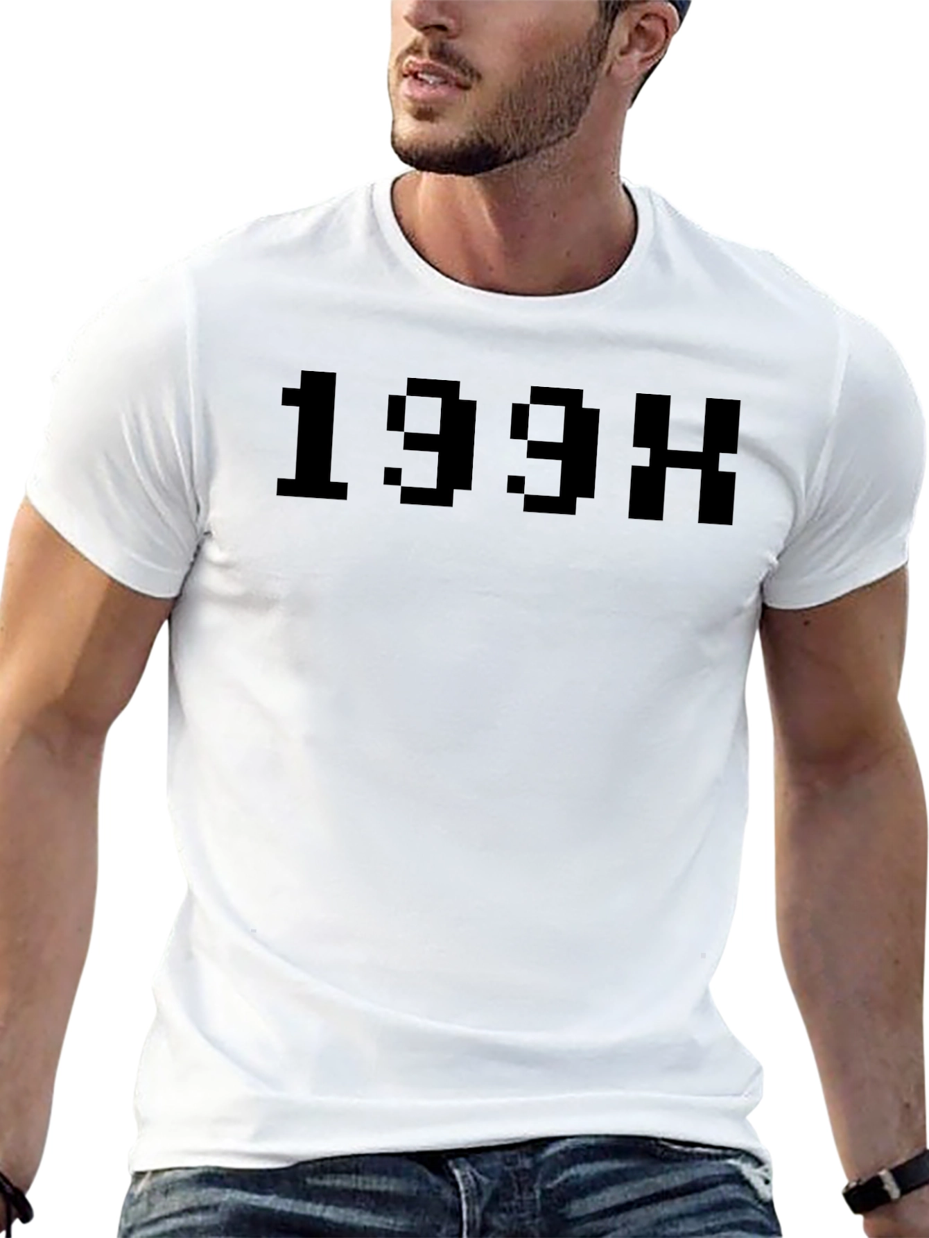 Retro 199X Pixel Tee - Classic Black T-Shirt