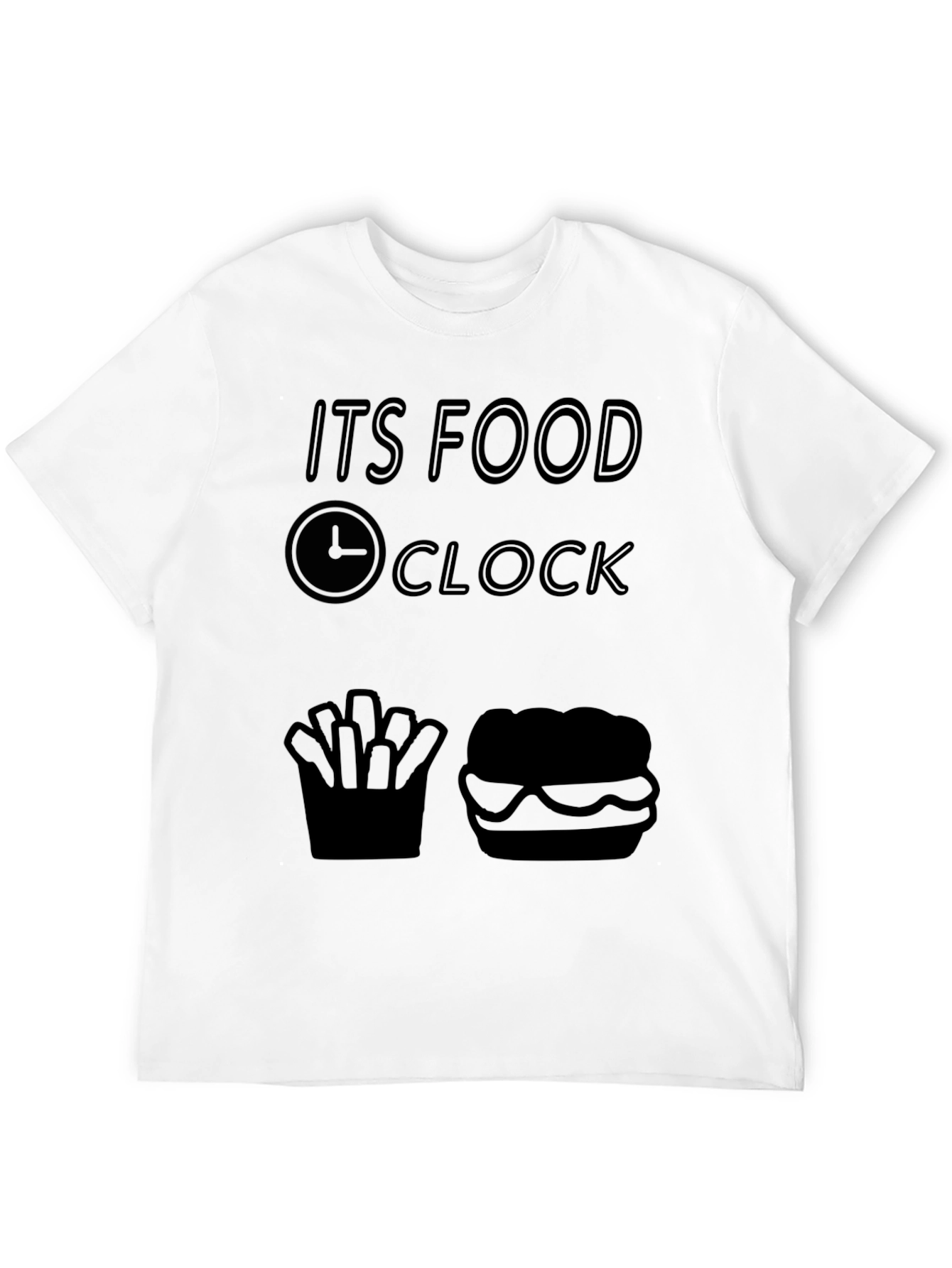 Food Clock T-Shirt - Its Always Time to Eat!