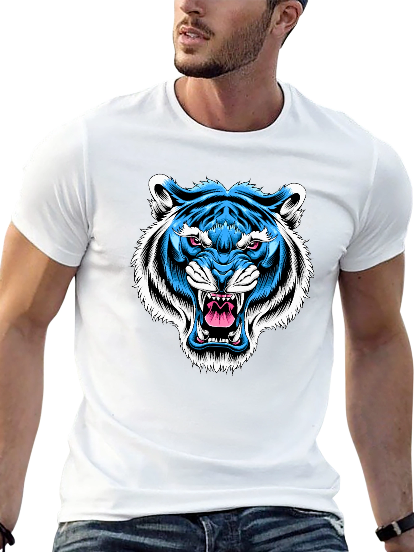 Blue Tiger Graphic Tee