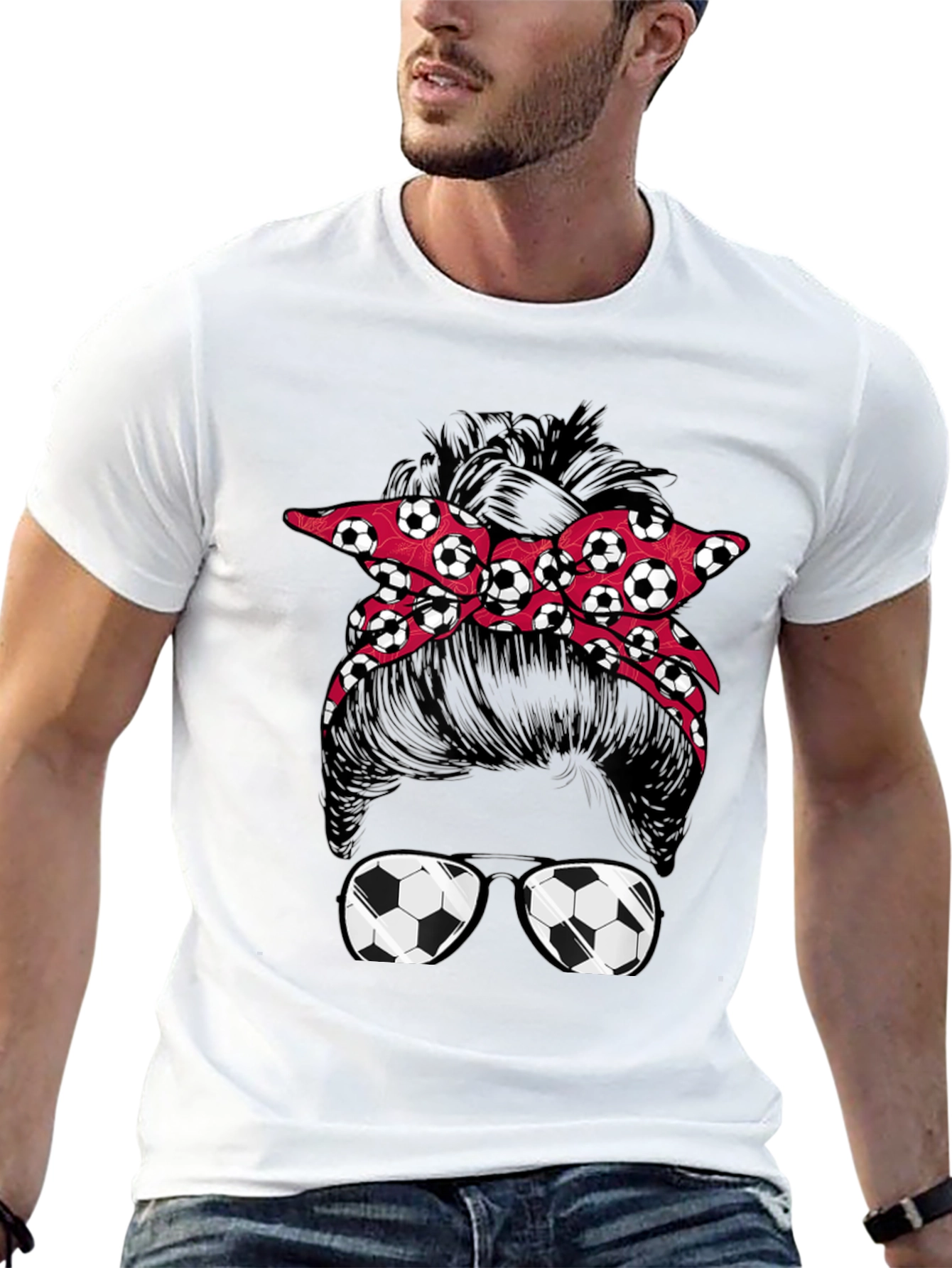 Soccer Mom Messy Bun T-Shirt