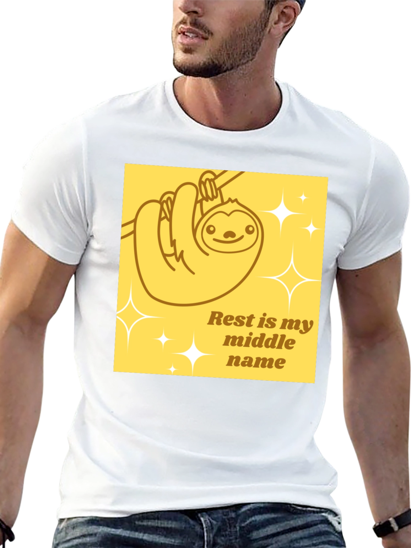 Relaxed Sloth Tee - Rest is my middle name