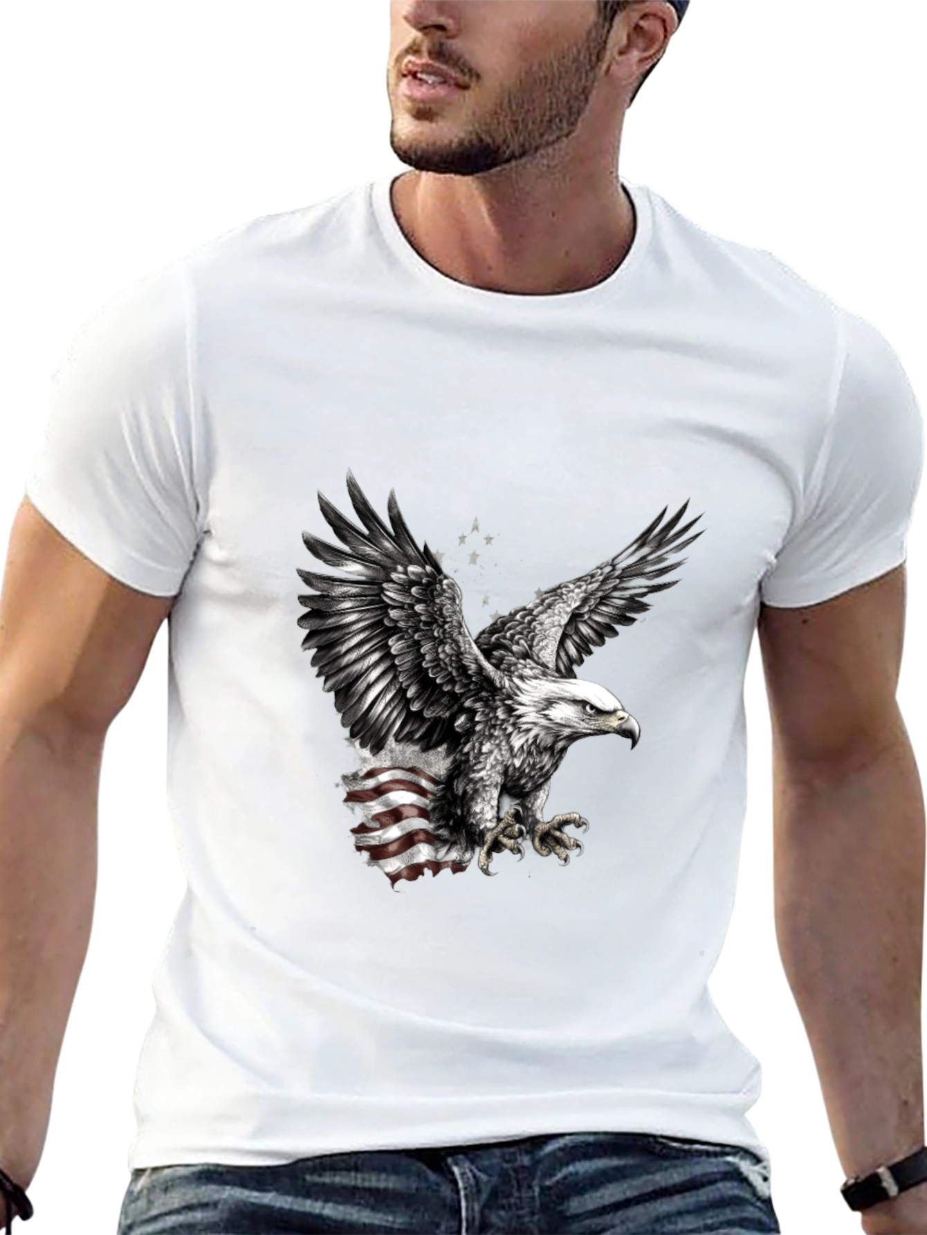 American Eagle Graphic Tee - Patriotic Design