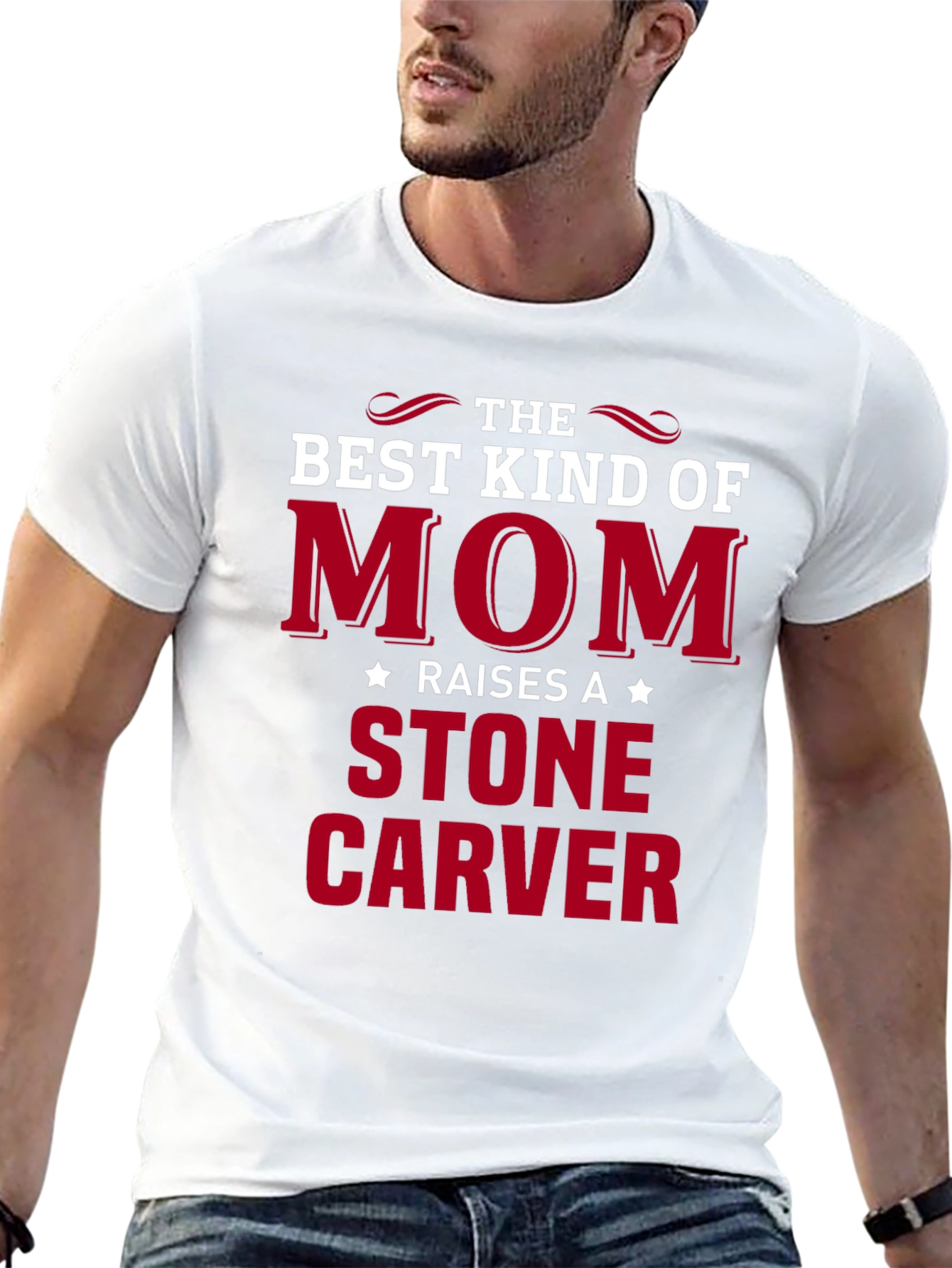 Best Kind of Mom Stone Carver T-Shirt