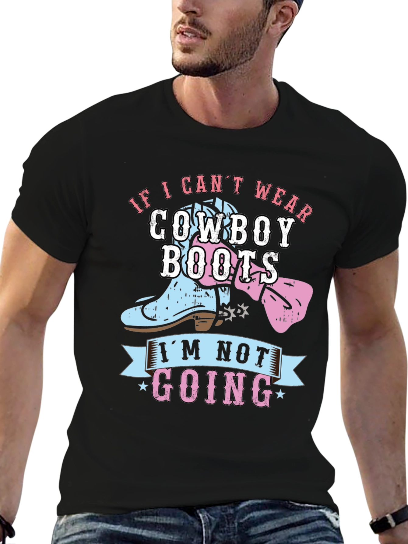 Cowboy Boots Graphic Tee - Western Style Shirt