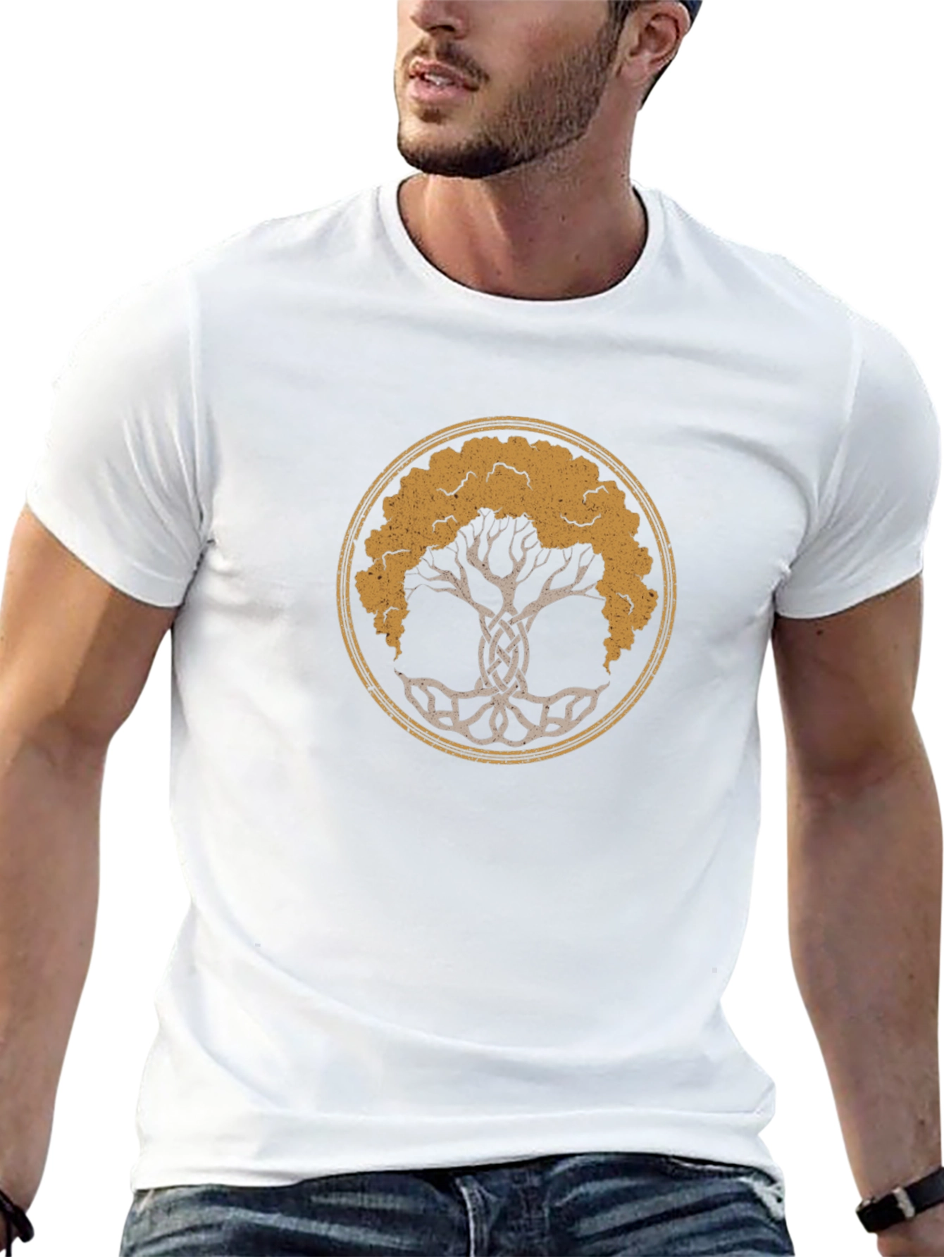 Celtic Tree of Life Black Graphic Tee