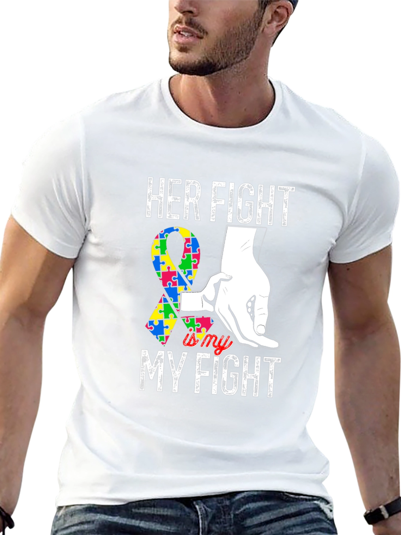 Her Fight is My Fight Autism Awareness T-Shirt