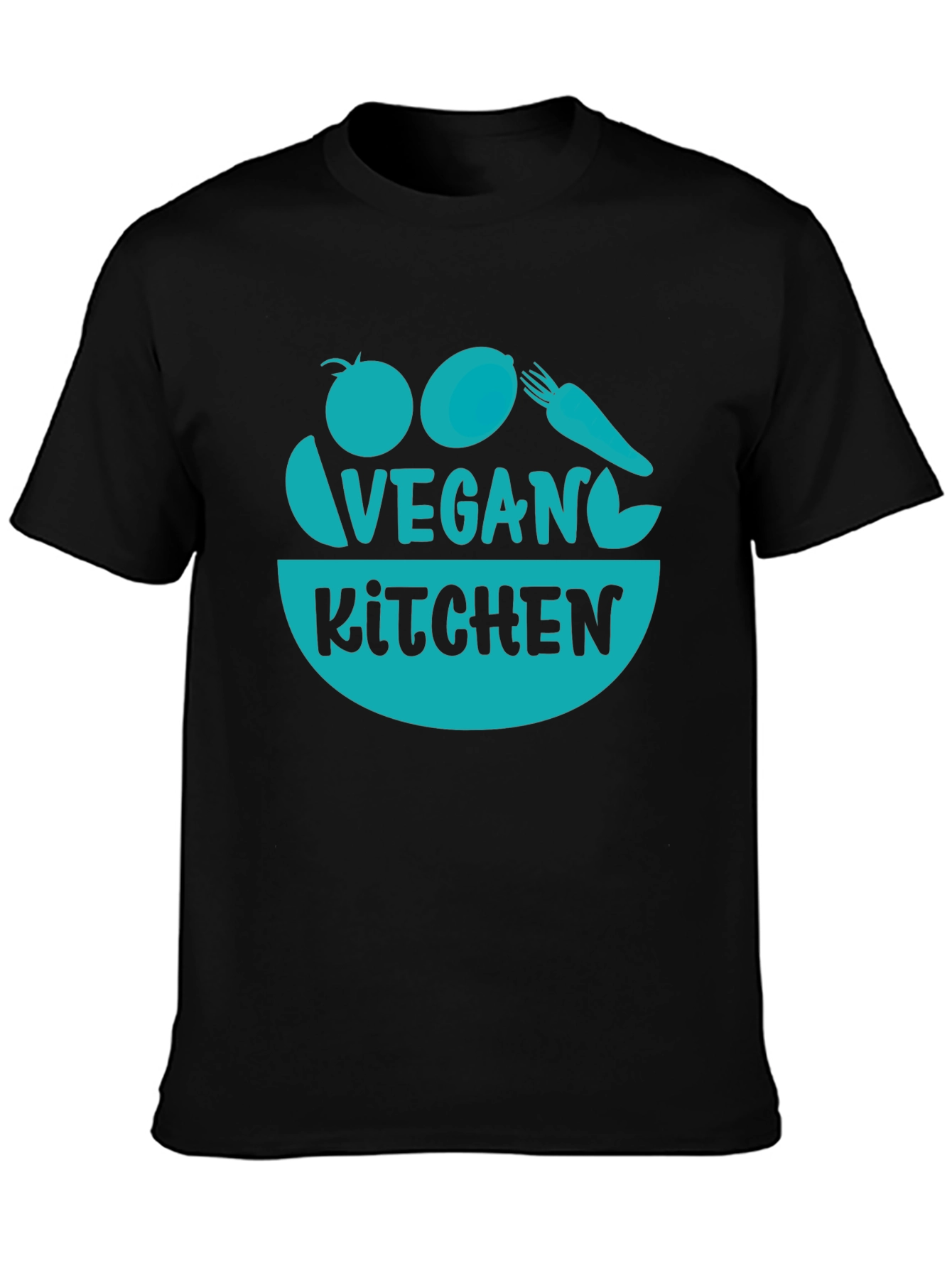 Vegan Kitchen Graphic Tee - Black T-Shirt