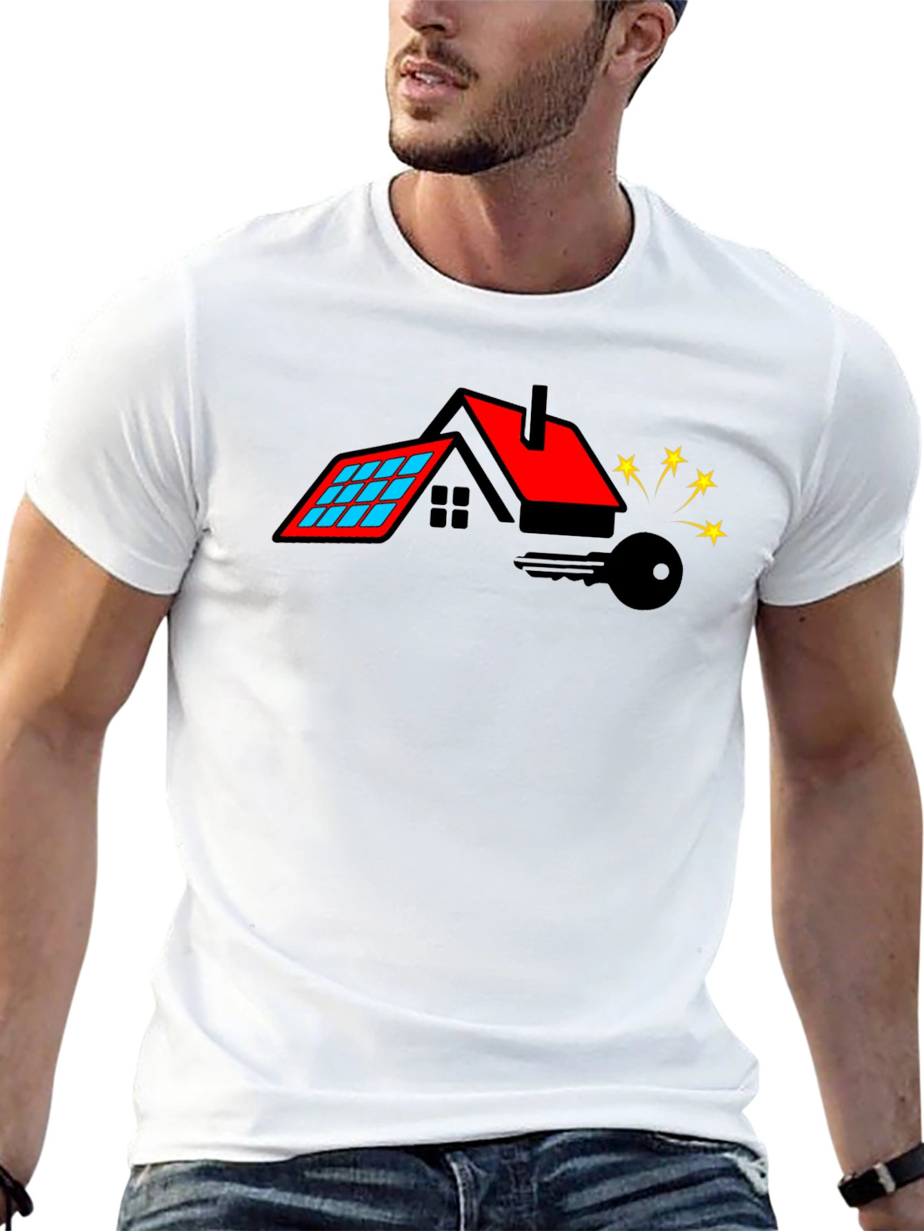Home Key Black Graphic Tee