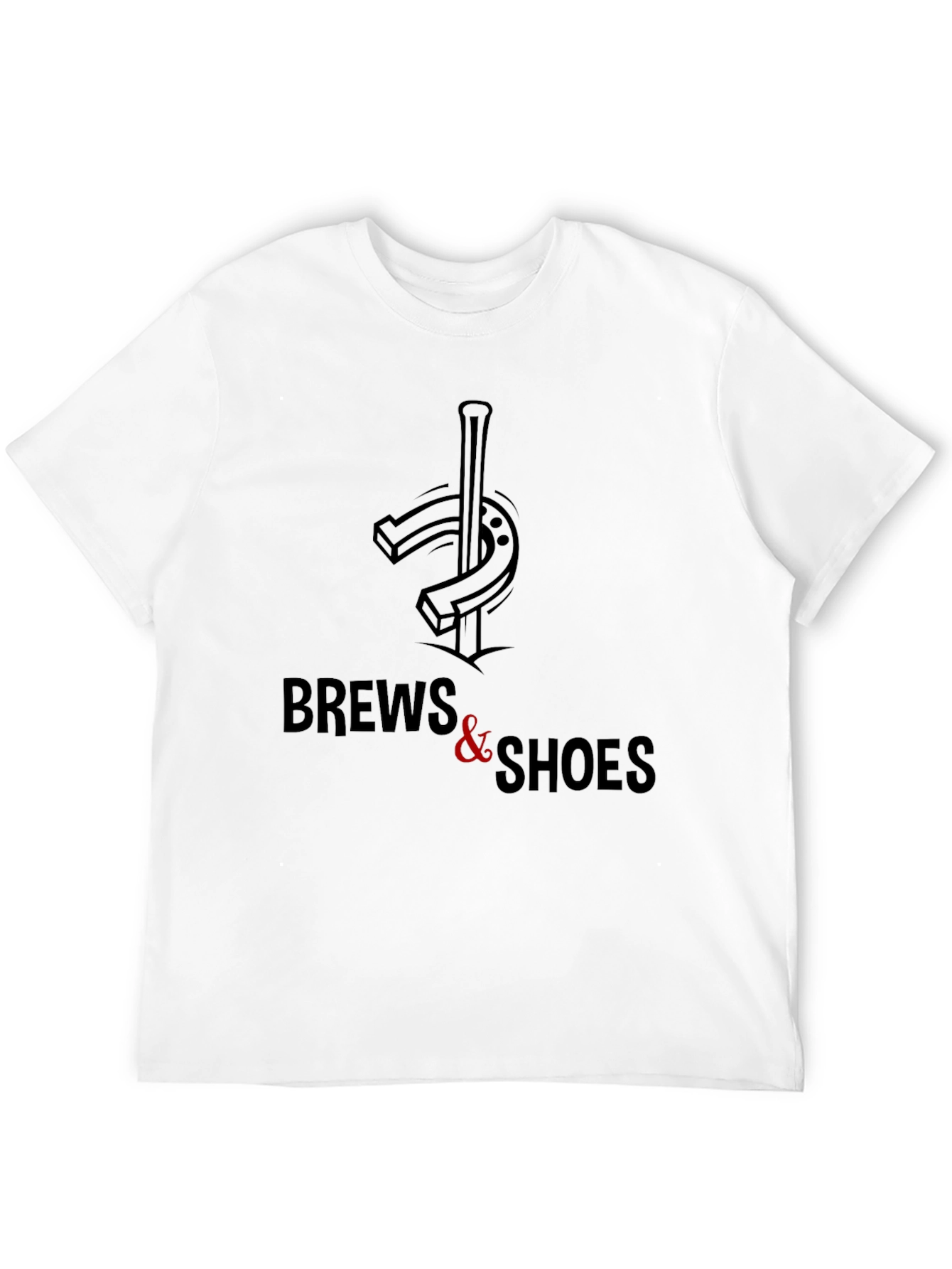 Brew & Shoes Graphic T-Shirt - Black Casual Tee