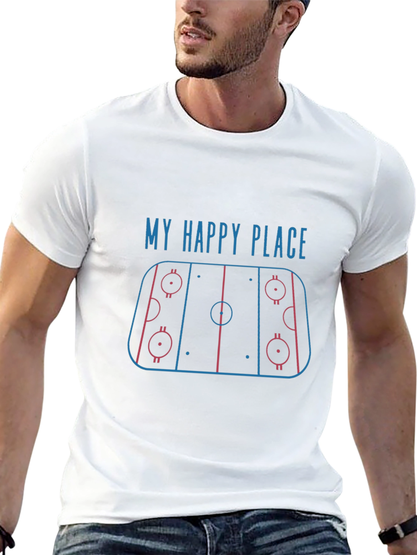 My Happy Place Hockey T-Shirt