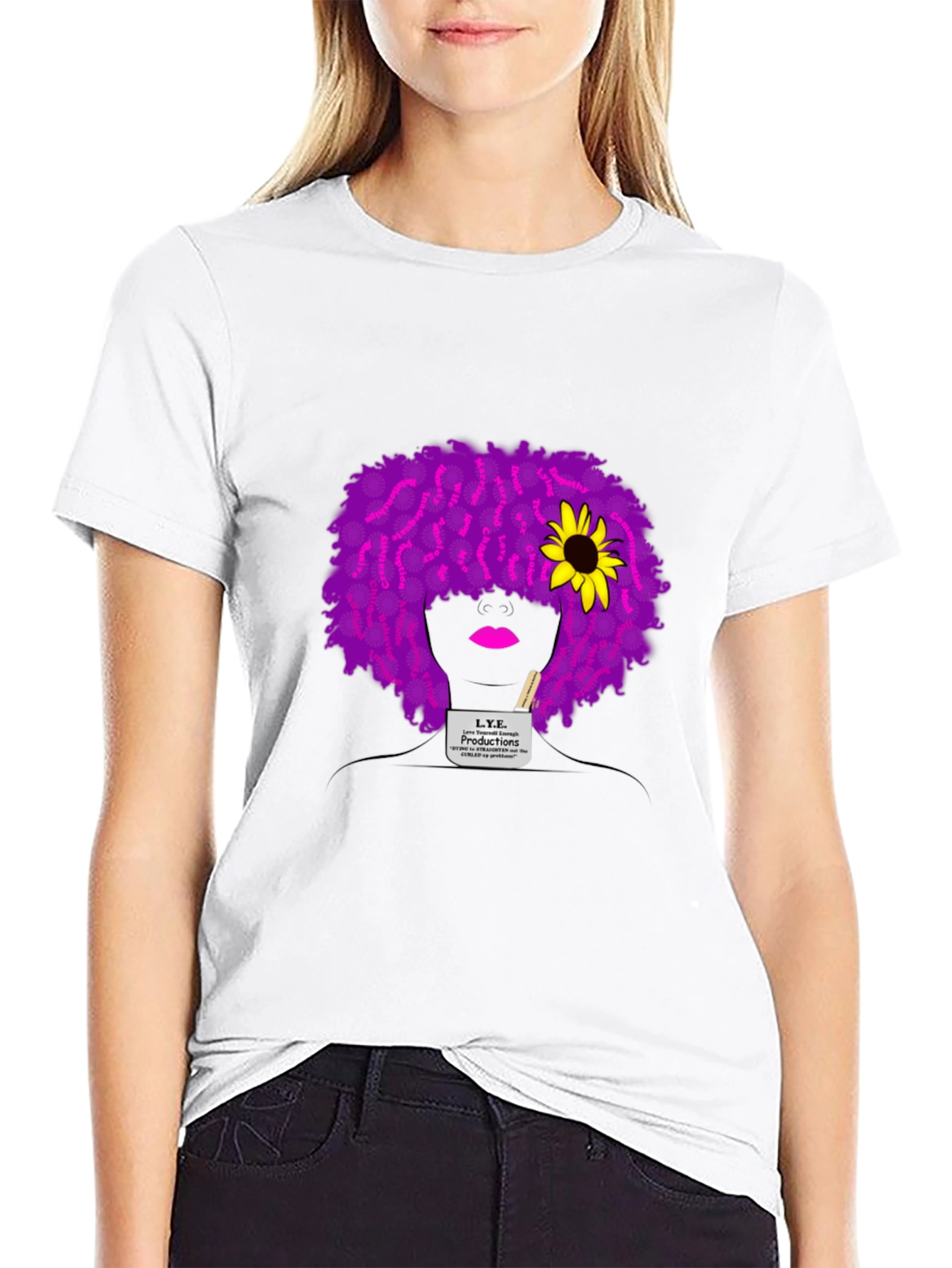 L.Y.E. Productions Black Graphic Tee