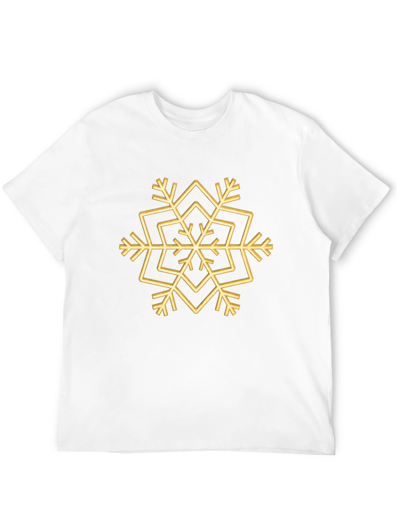 Geometric Snowflake Graphic Tee