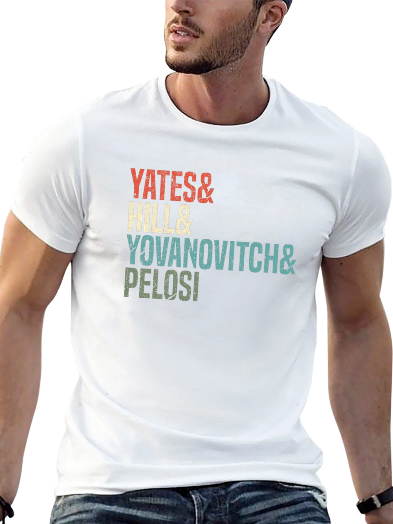 Yates Hill Yovanovitch Pelosi Retro Tee