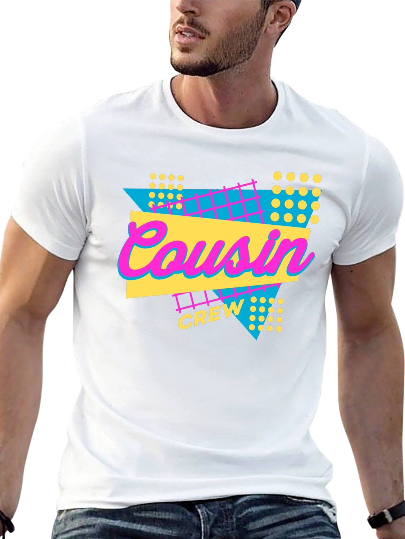 Cousin Crew T-Shirt - 80s Retro Style
