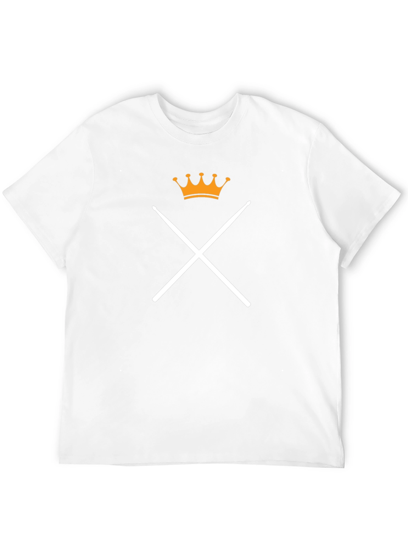 King Drummer T-Shirt - Black Crew Neck Tee