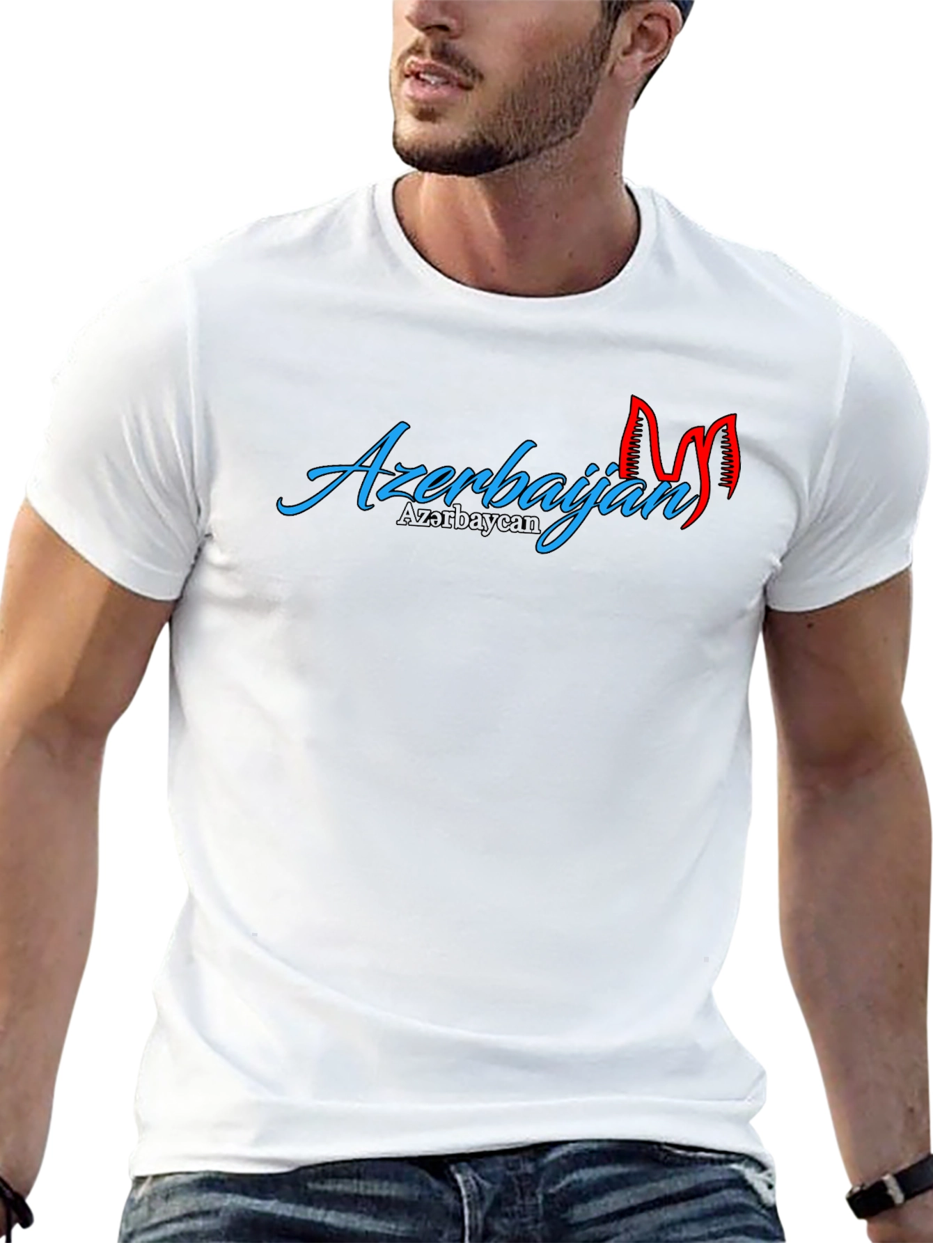 Azerbaijan Graphic T-Shirt - Stylish Cotton Tee