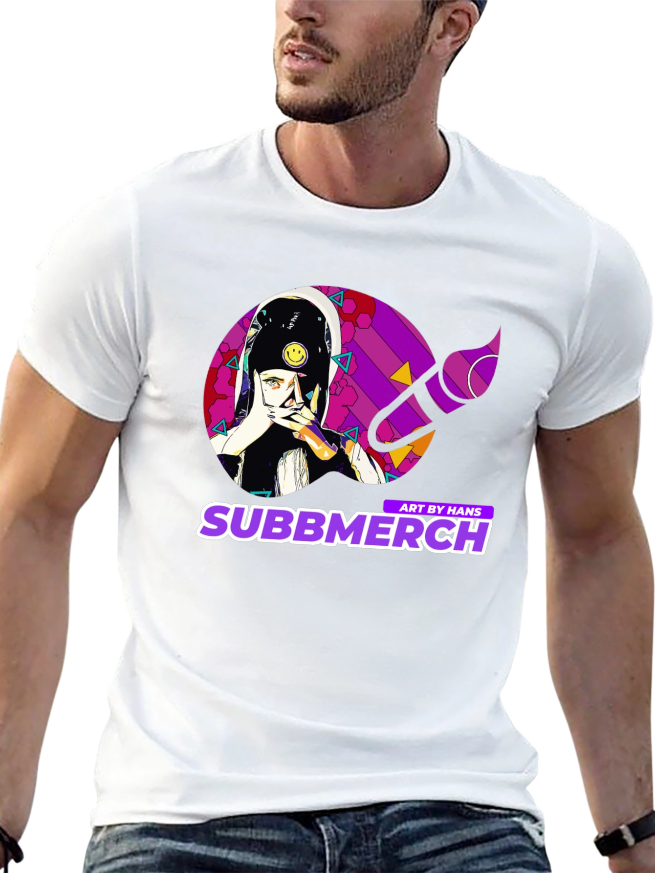 Subbmerch Art by Hans Black Graphic Tee