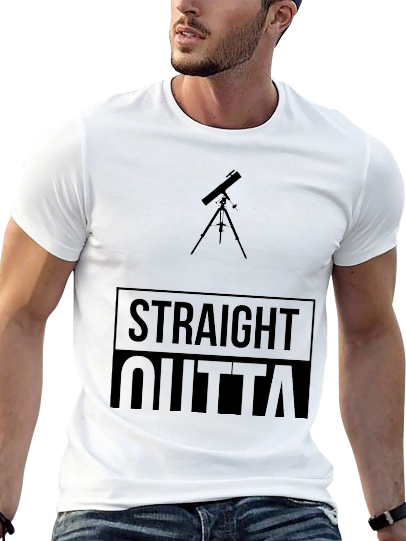 Straight Outta Space Black Tee