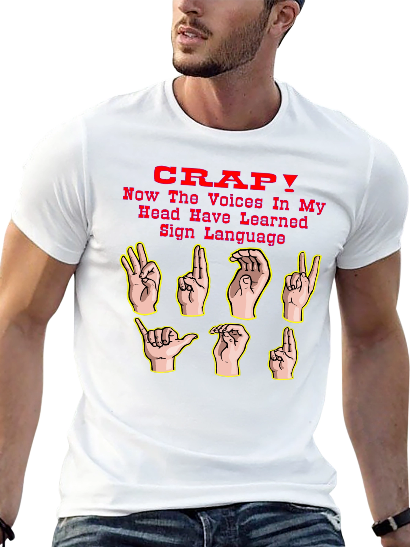 Funny Sign Language Graphic T-Shirt