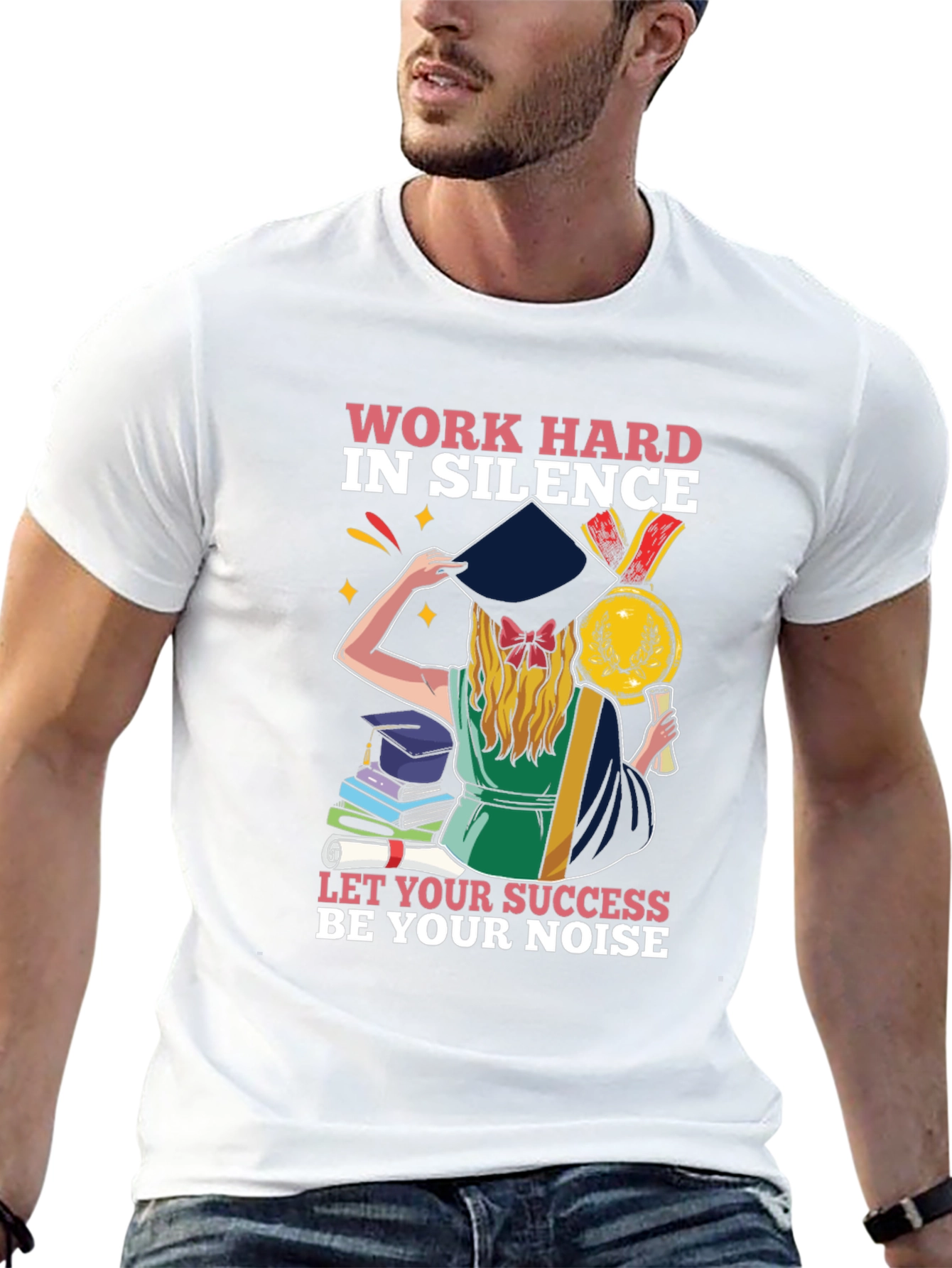 Work Hard Graduation Tee