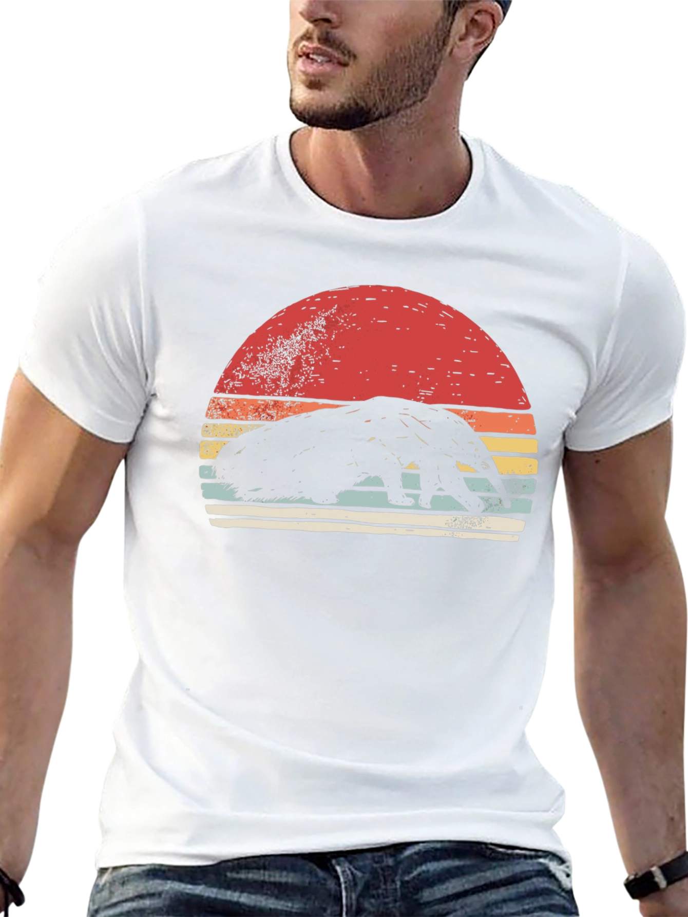 Anteater Sunset Graphic Tee - Retro Style