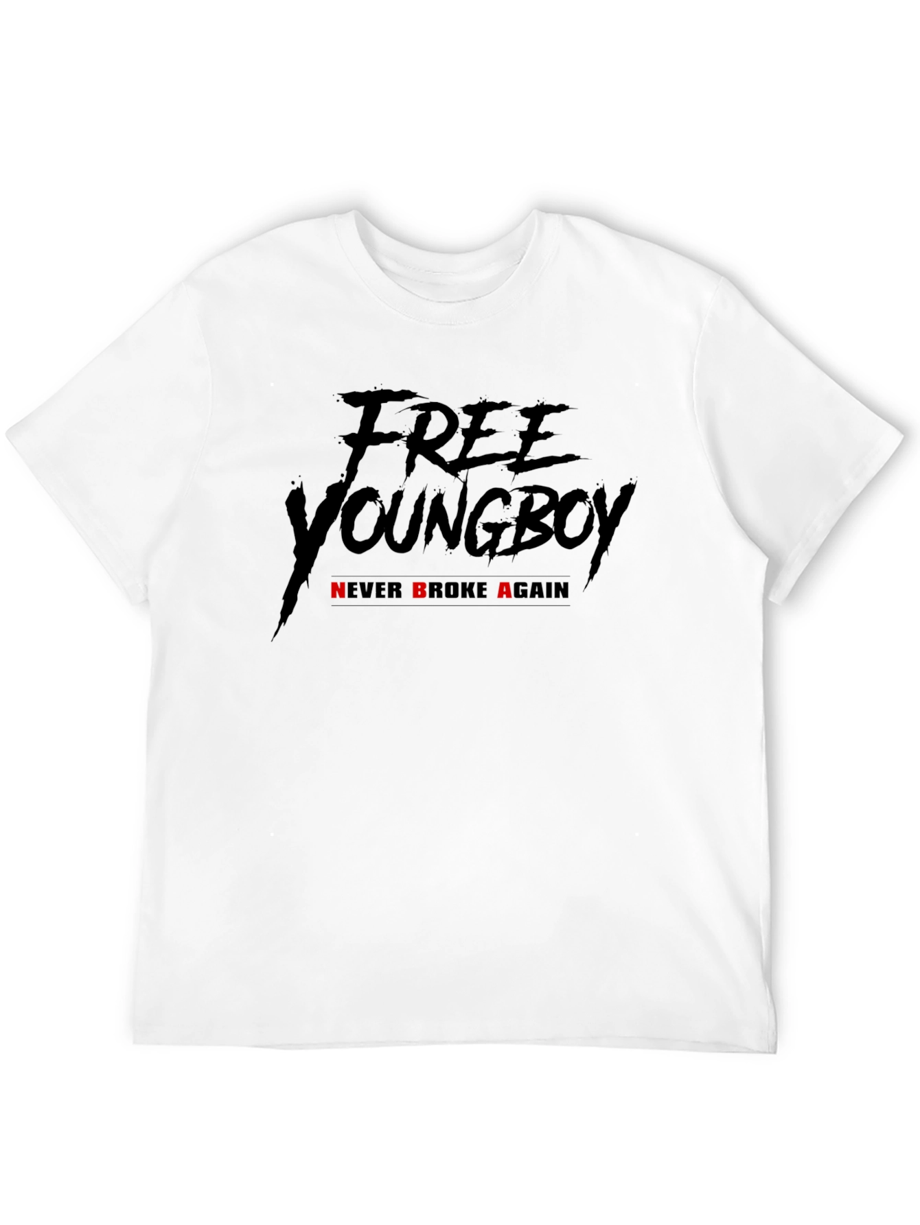 Free Youngboy Never Broke Again Black T-Shirt
