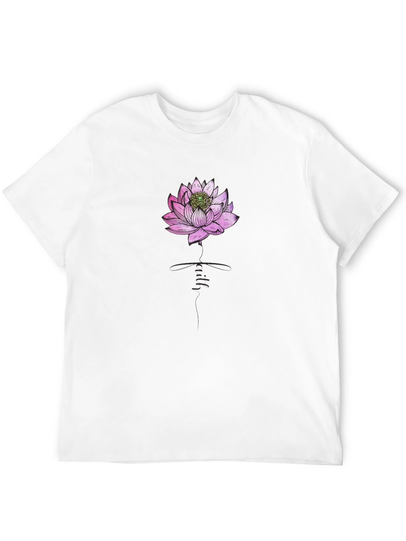 Lotus Flower Graphic Tee - Casual Comfort