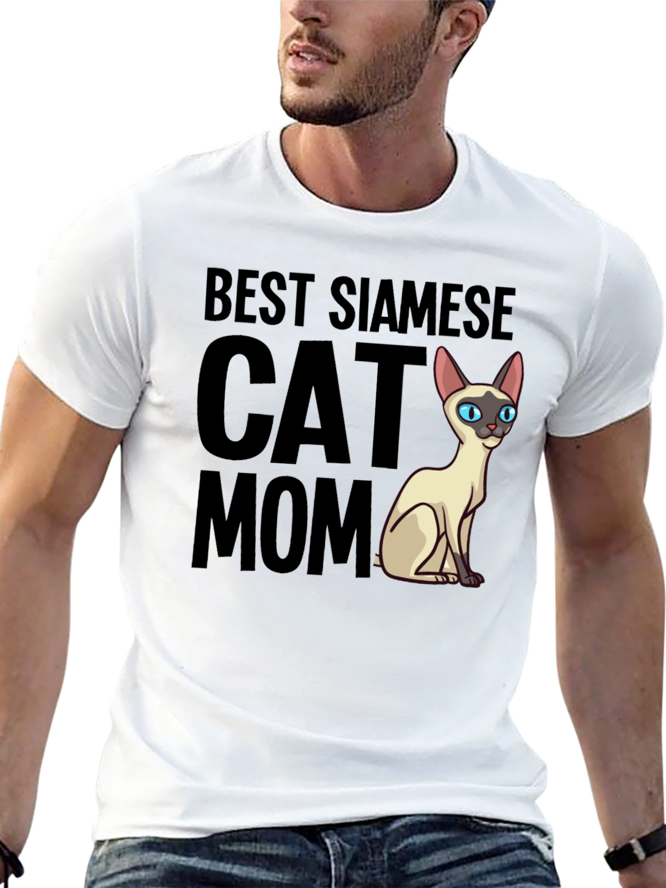 Best Siamese Cat Mom Graphic T-Shirt