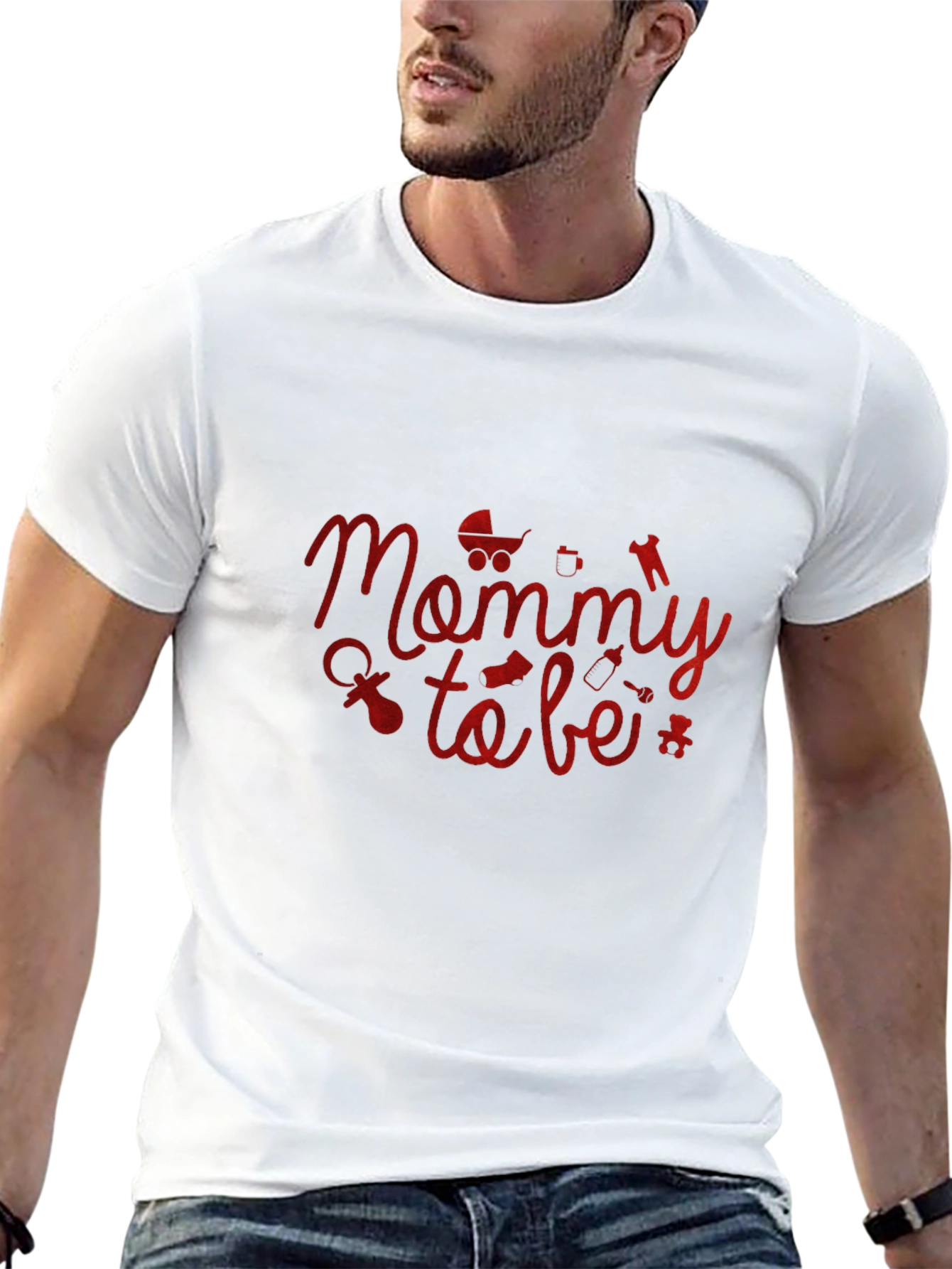 Mommy To Be Graphic Tee - Black Unisex Shirt