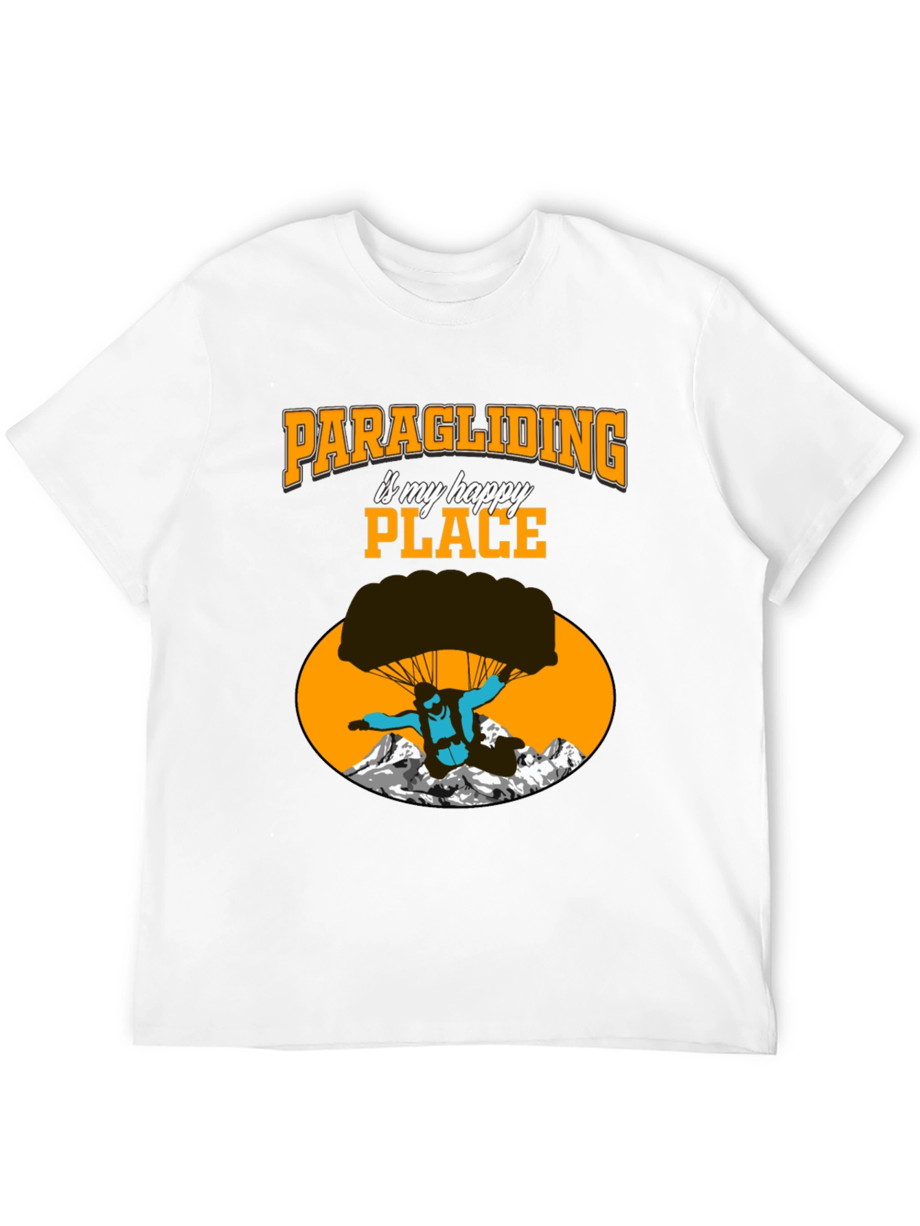 Paragliding Happy Place Graphic Tee