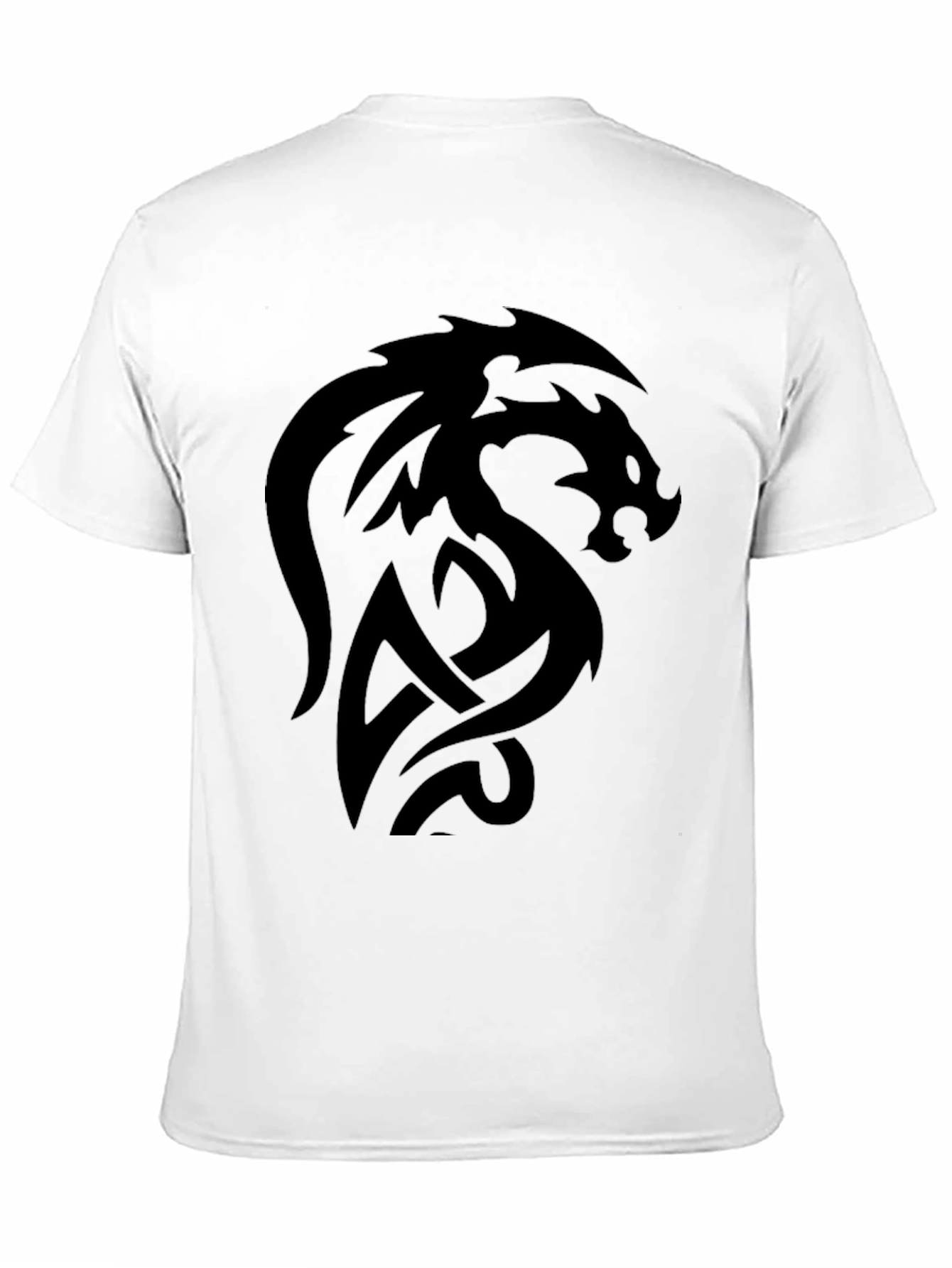 Dragon Graphic Black T-Shirt - Mens Short Sleeve