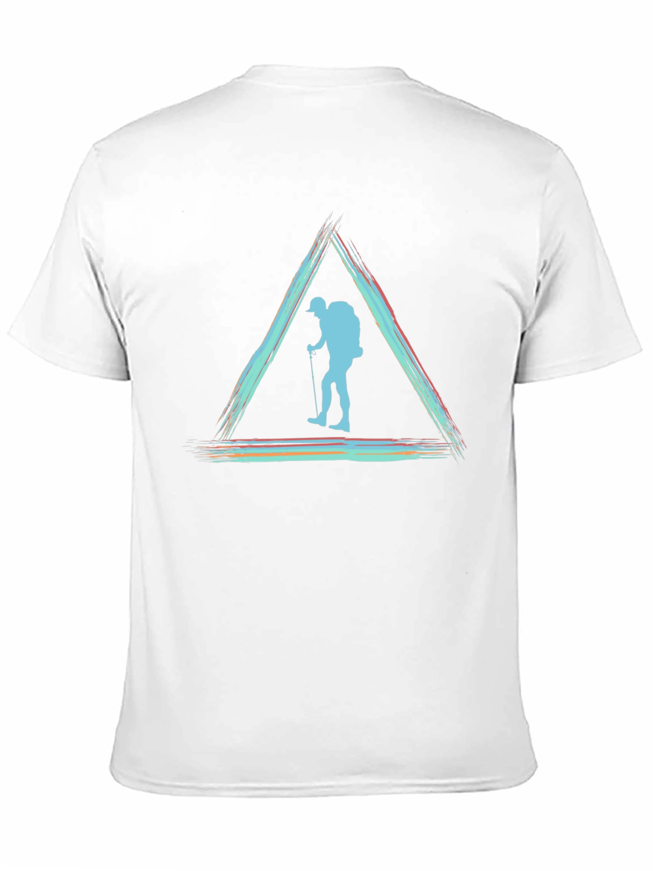 Hiking T-Shirt - Triangle Hiker Design