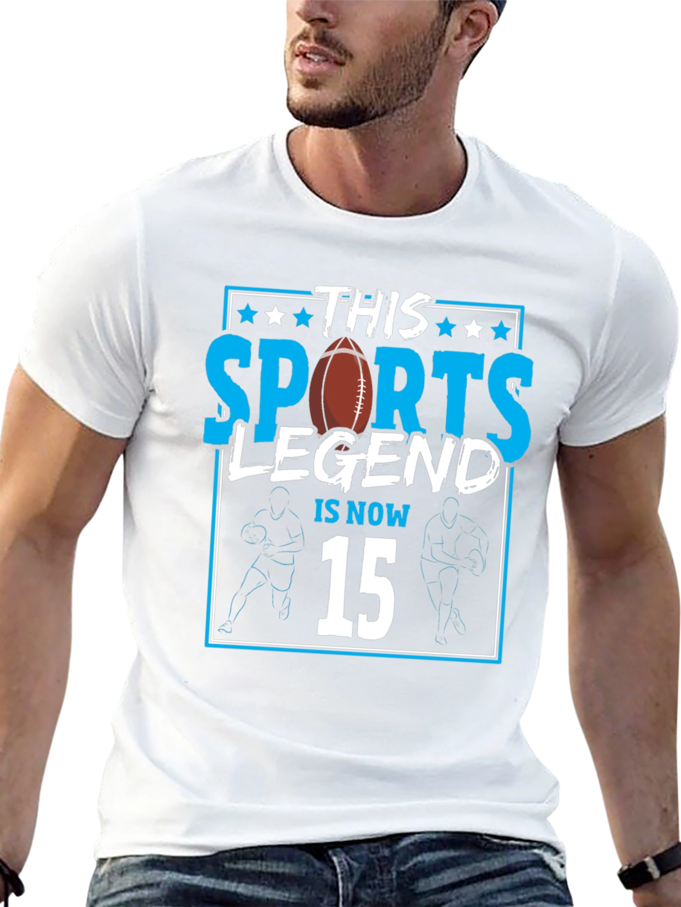 Sports Legend 15th Birthday Football T-Shirt
